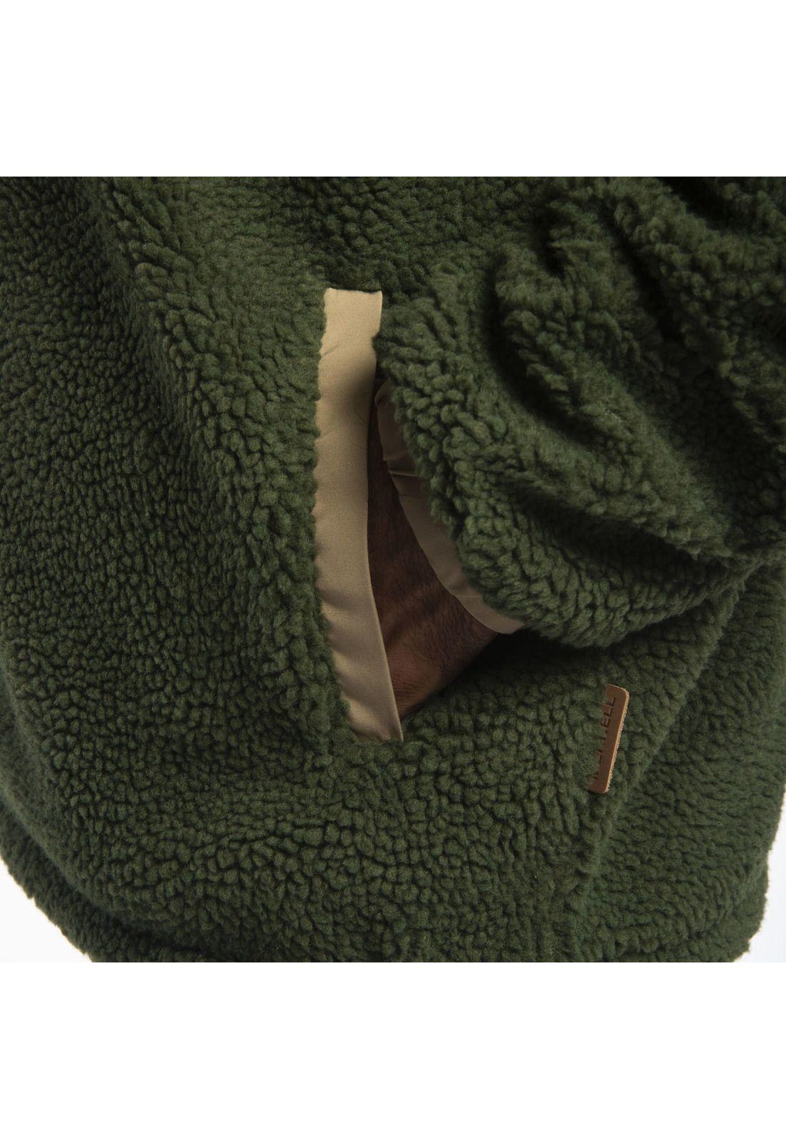 Polar Hombre Havoc Sherpa 1/4 Zip Verde-5