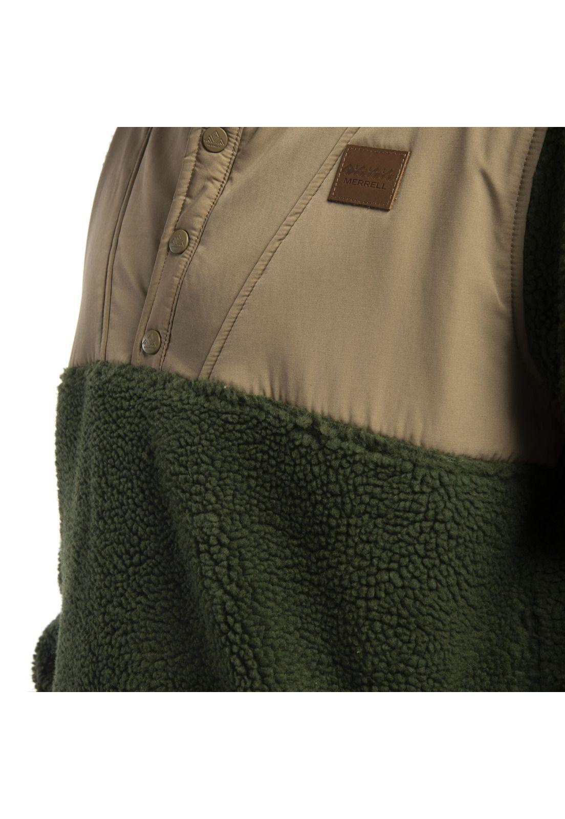 Polar Hombre Havoc Sherpa 1/4 Zip Verde-6
