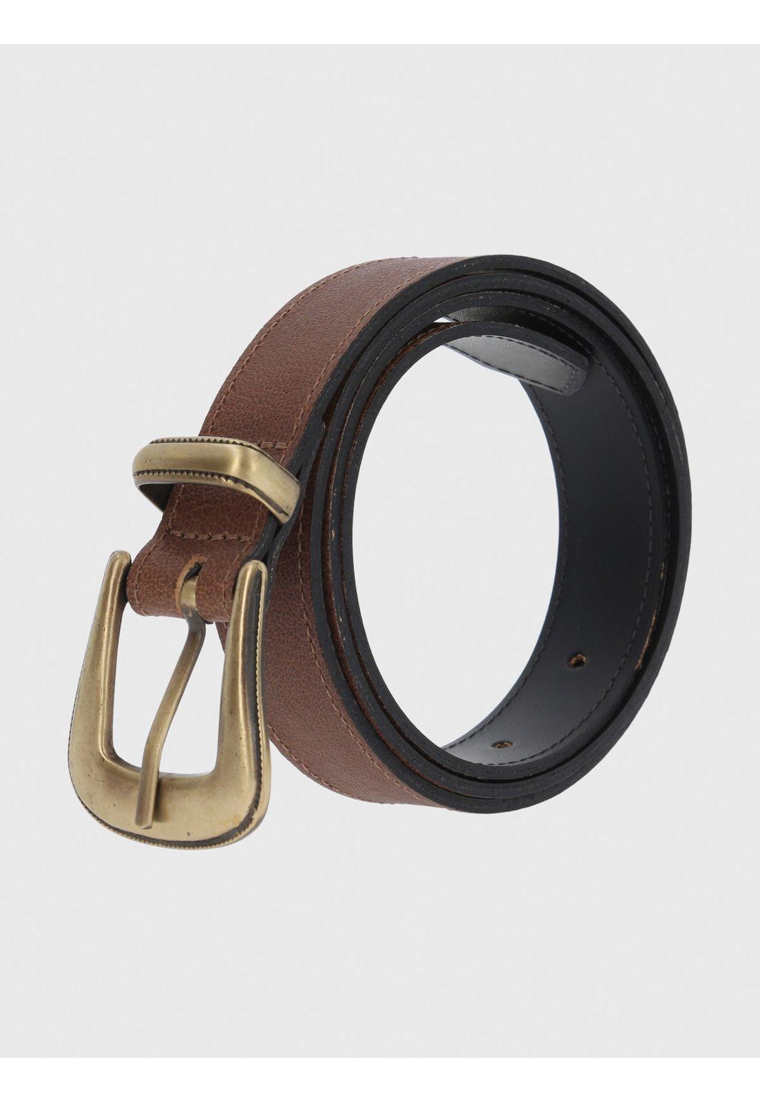 Cinturon Cuero Mujer Victoria Café Hush Puppies