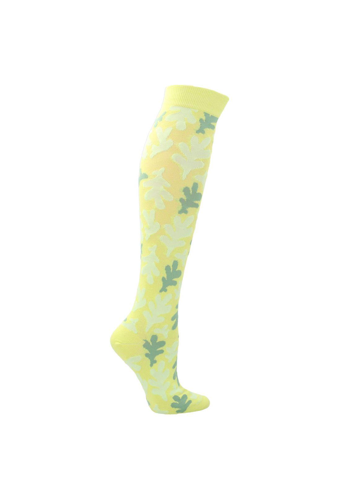 Calcetín Algodón Mujer Kh Leaf Verde-0