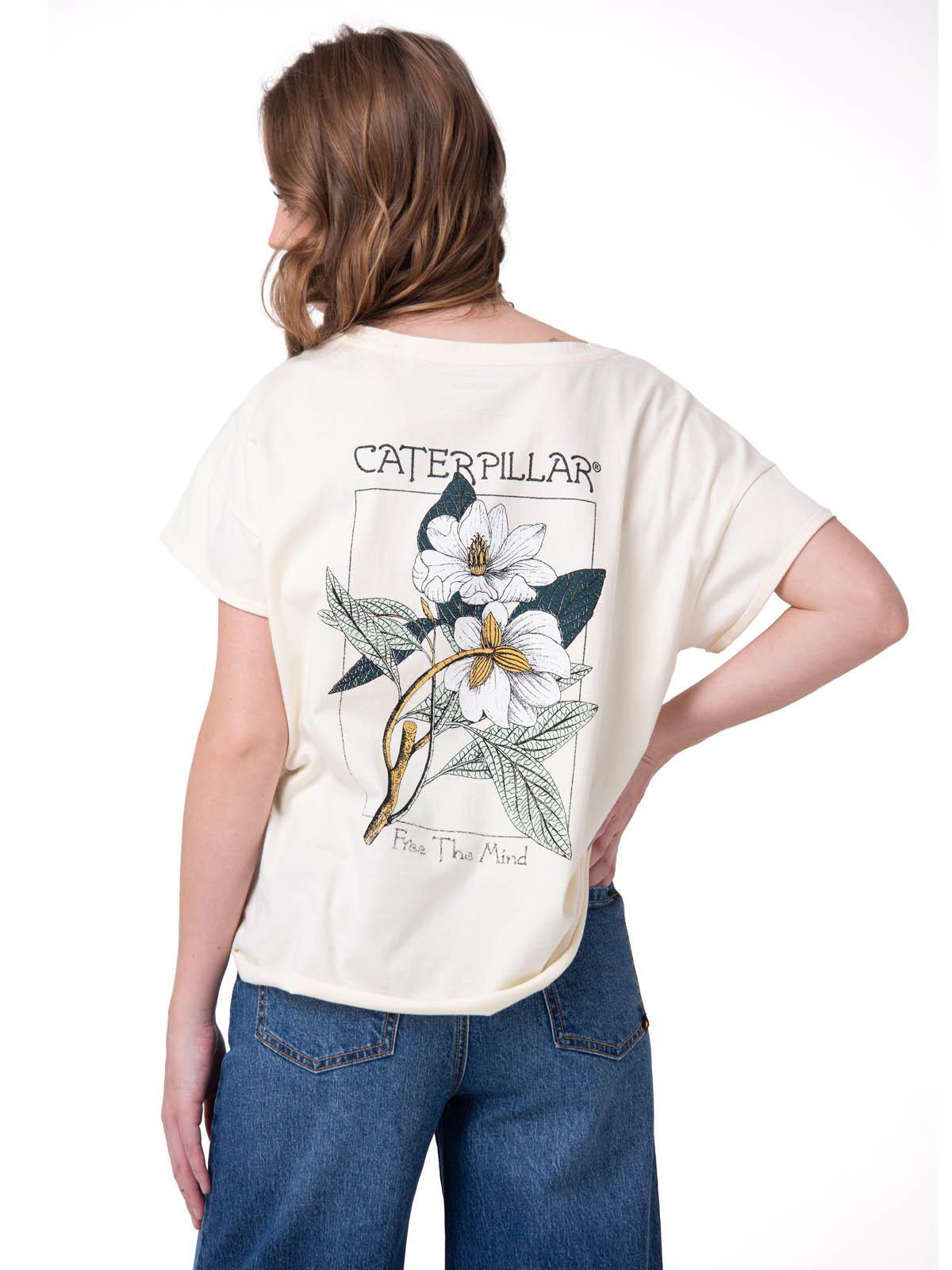 Polera Manga Corta Mujer Botanical Relaxed Blanco-1