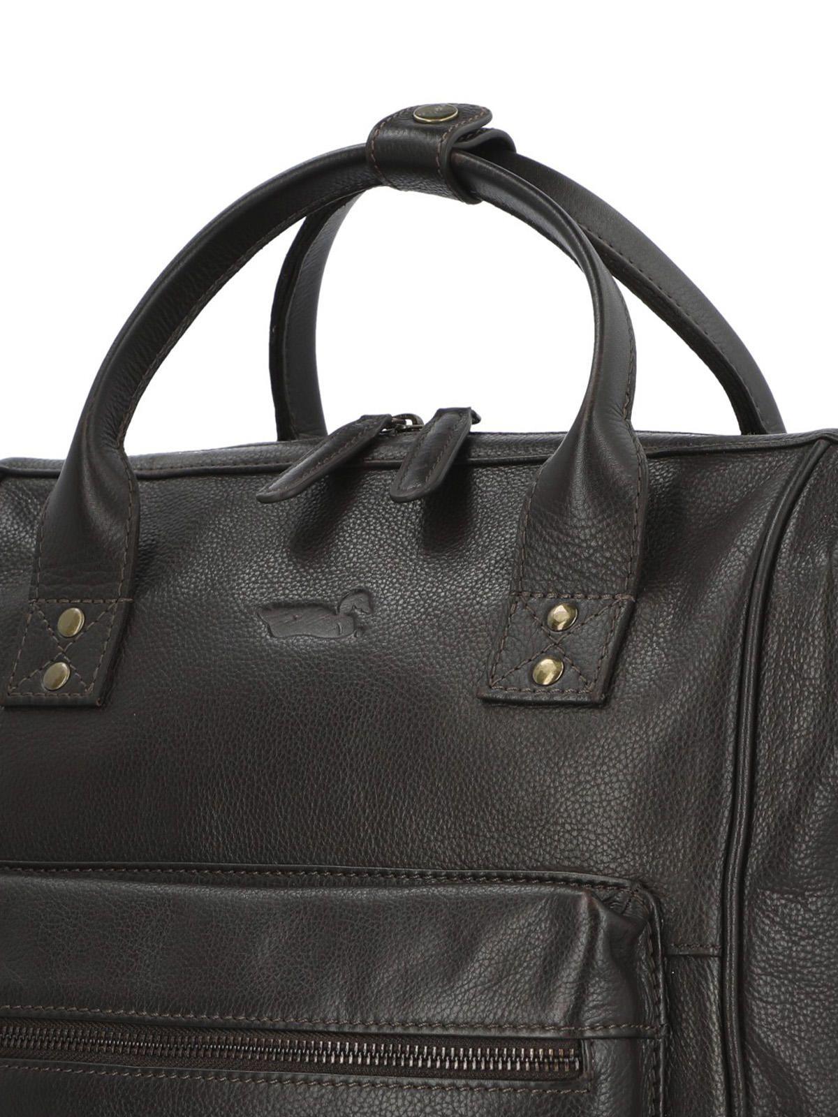 Mochila Cuero Hombre Np Spencer Back Café-1