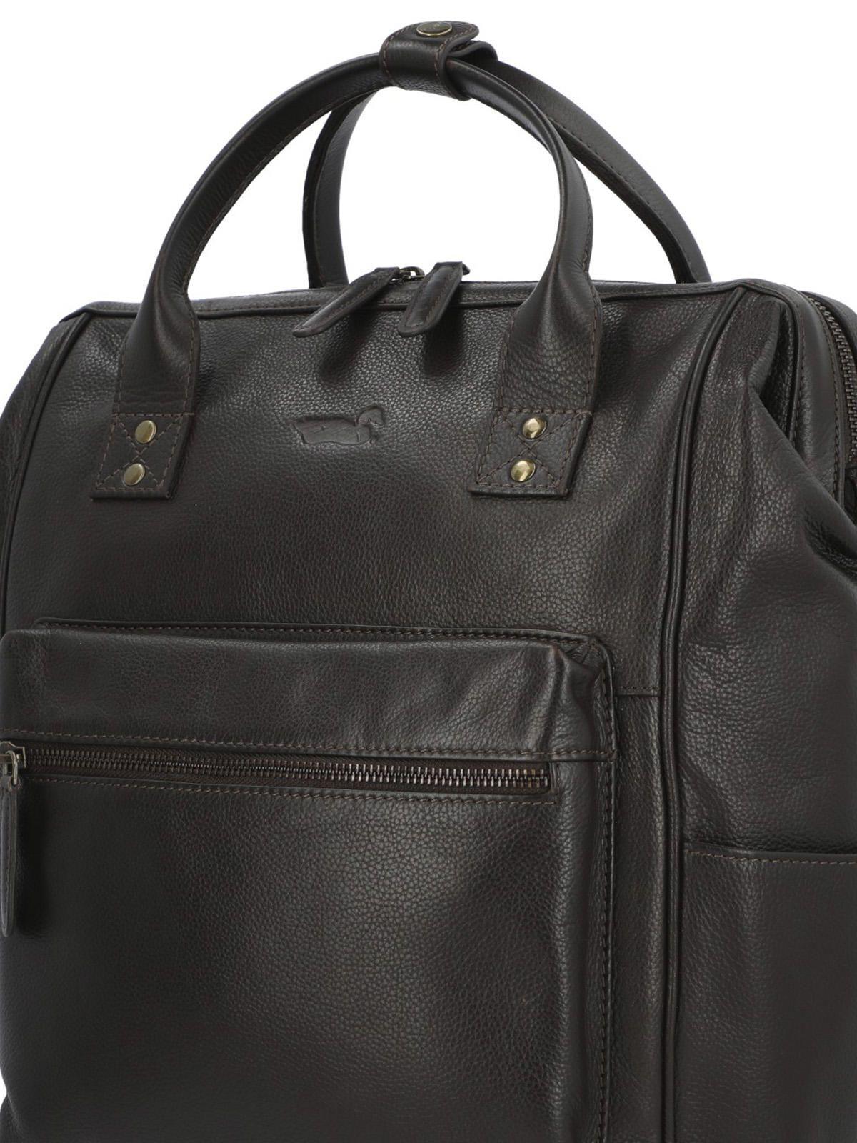 Mochila Cuero Hombre Np Spencer Back Café-2