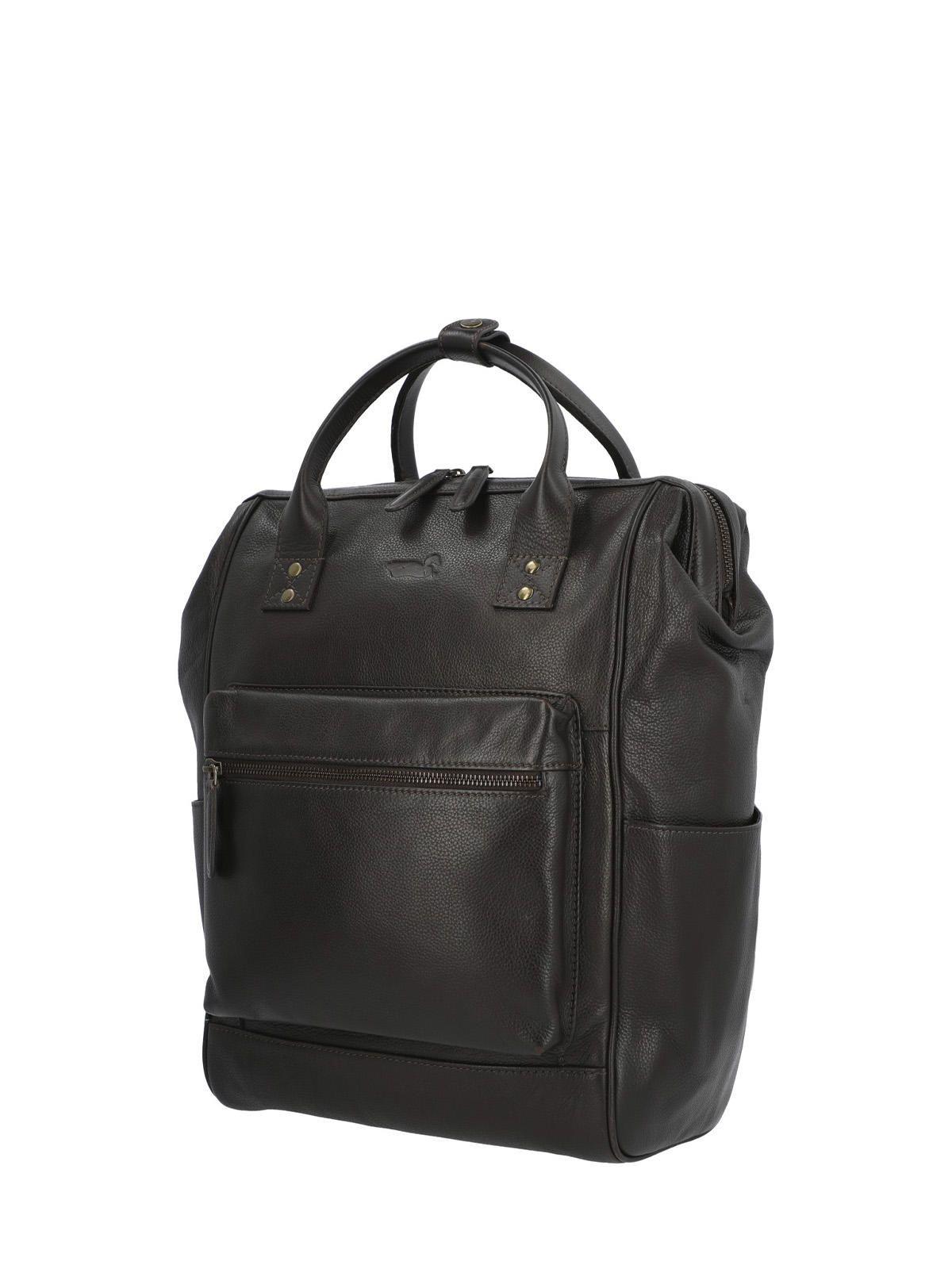 Mochila Cuero Hombre Np Spencer Back Café-3