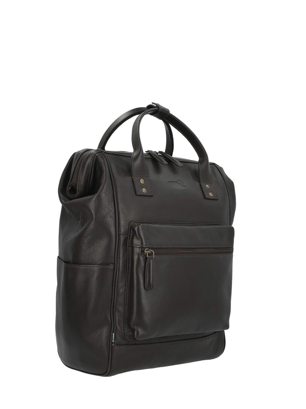 Mochila Cuero Hombre Np Spencer Back Café-4