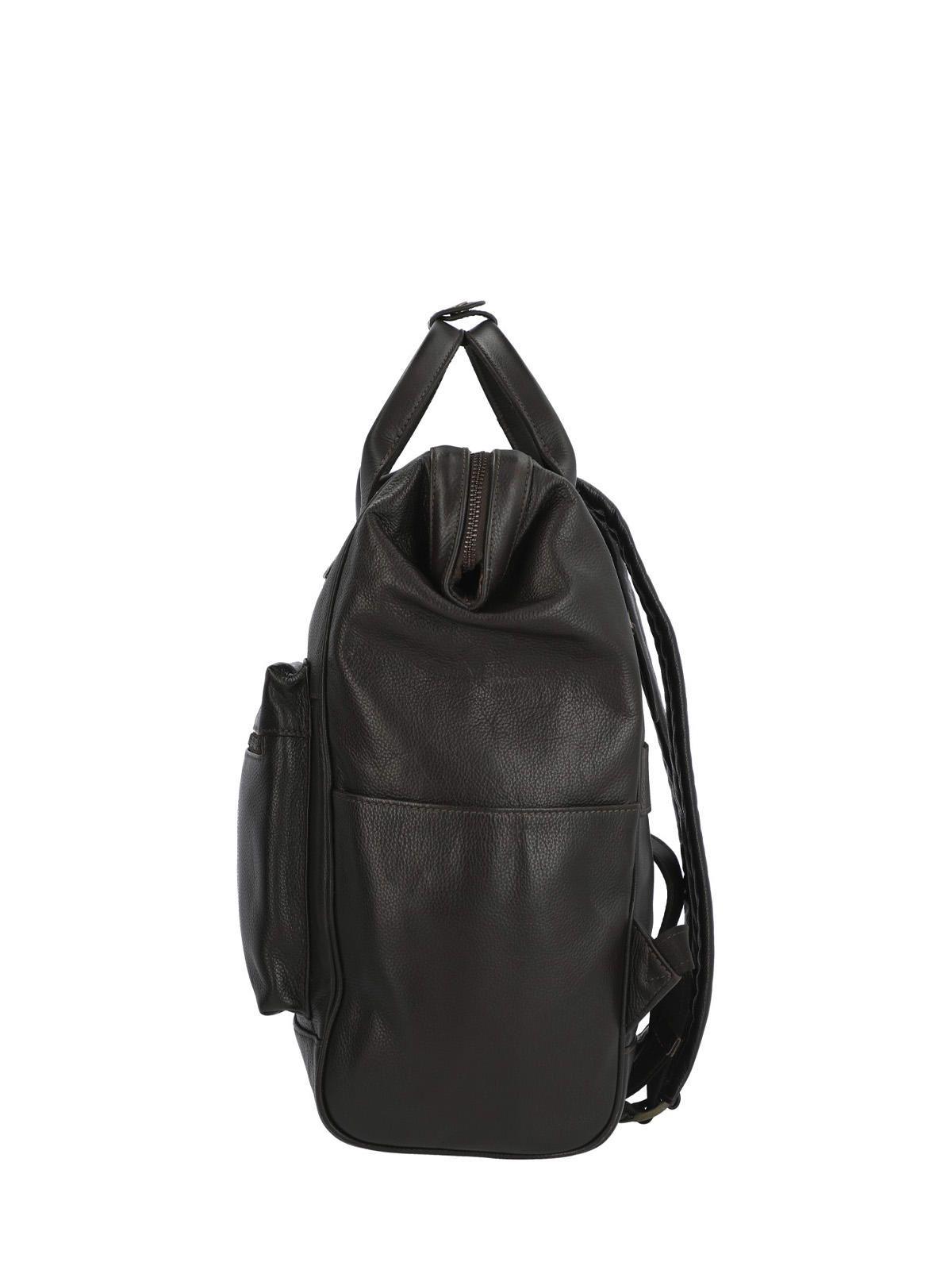Mochila Cuero Hombre Np Spencer Back Café-5