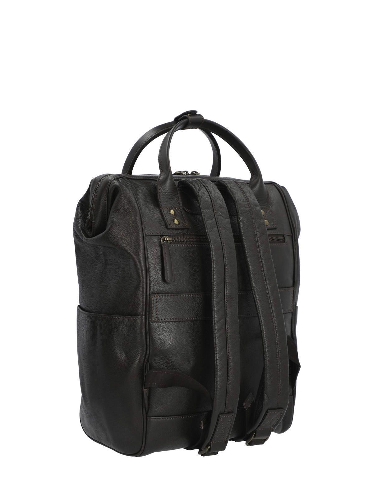 Mochila Cuero Hombre Np Spencer Back Café-6
