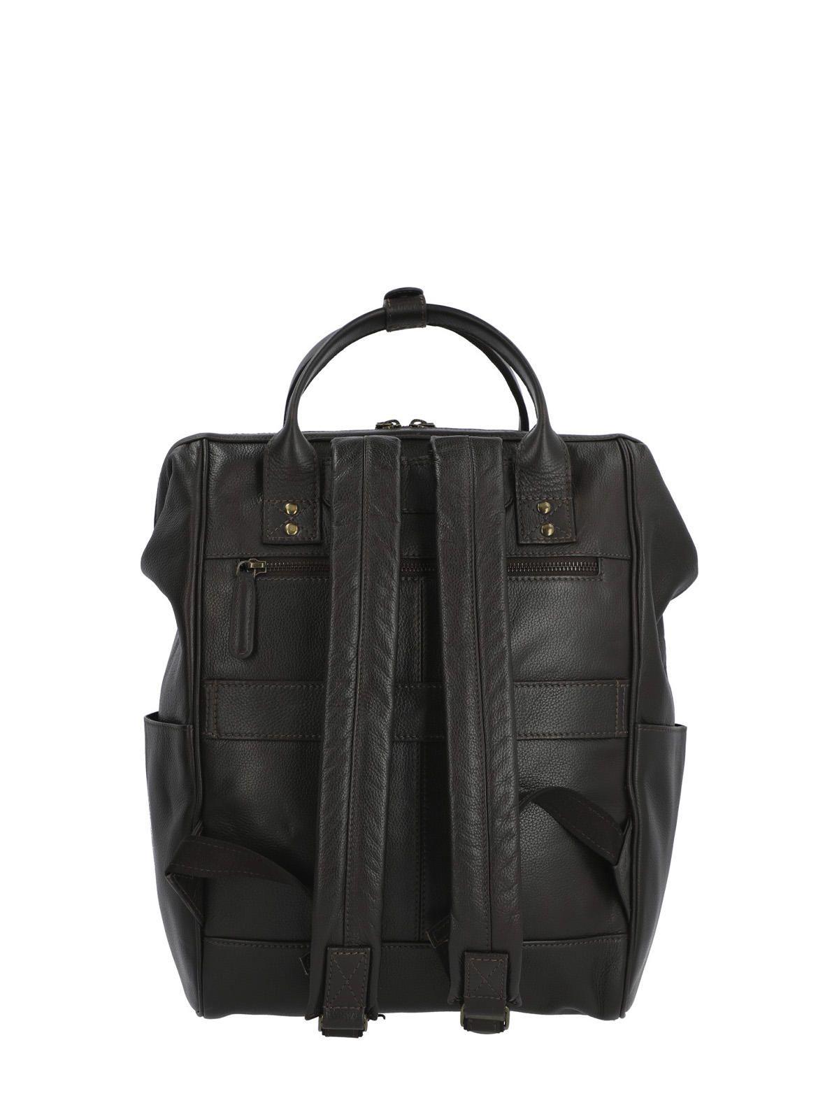 Mochila Cuero Hombre Np Spencer Back Café-7