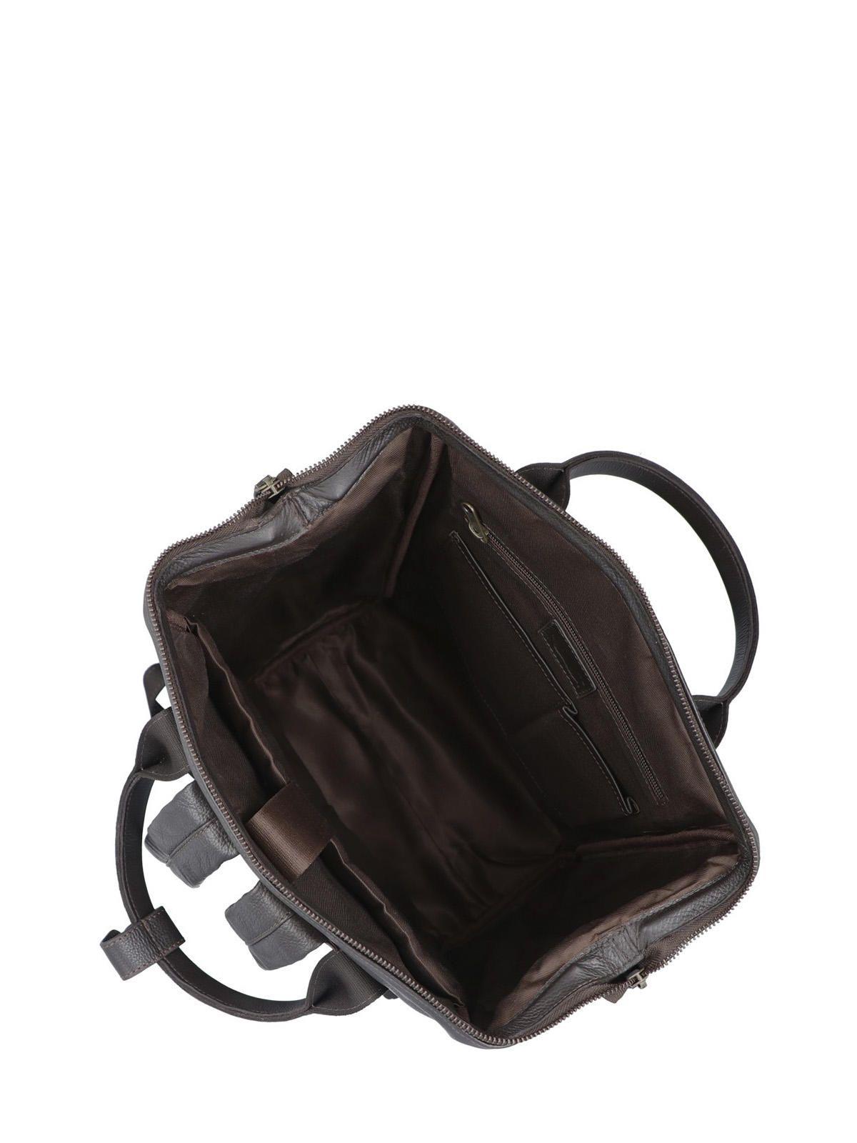 Mochila Cuero Hombre Np Spencer Back Café-8