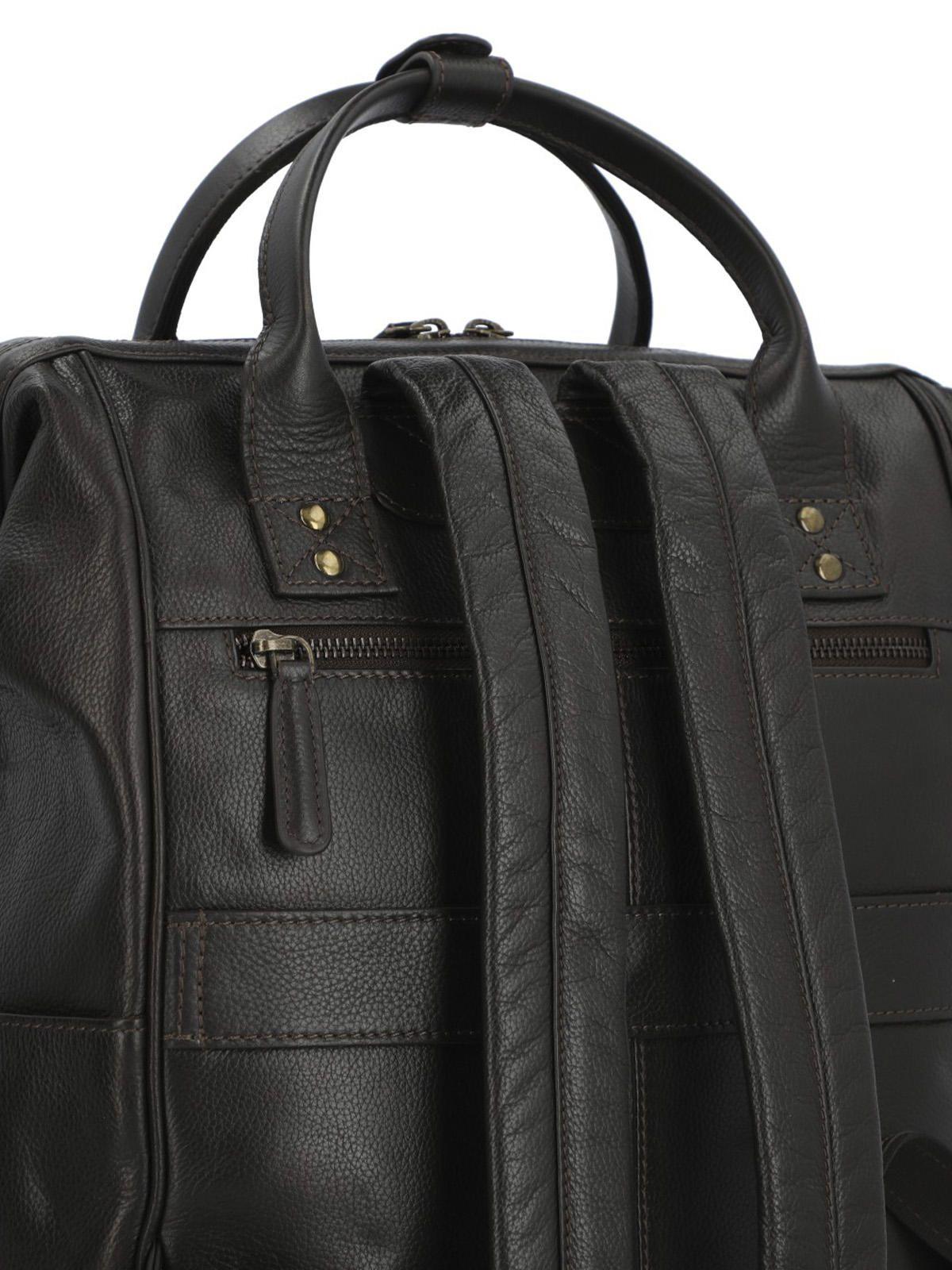 Mochila Cuero Hombre Np Spencer Back Café-9