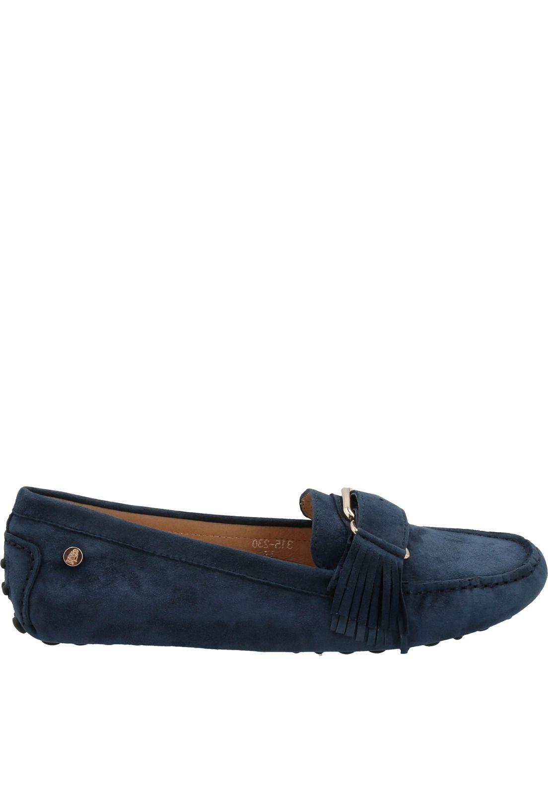 Mocasín Cuero Mujer Ruby Azul-1