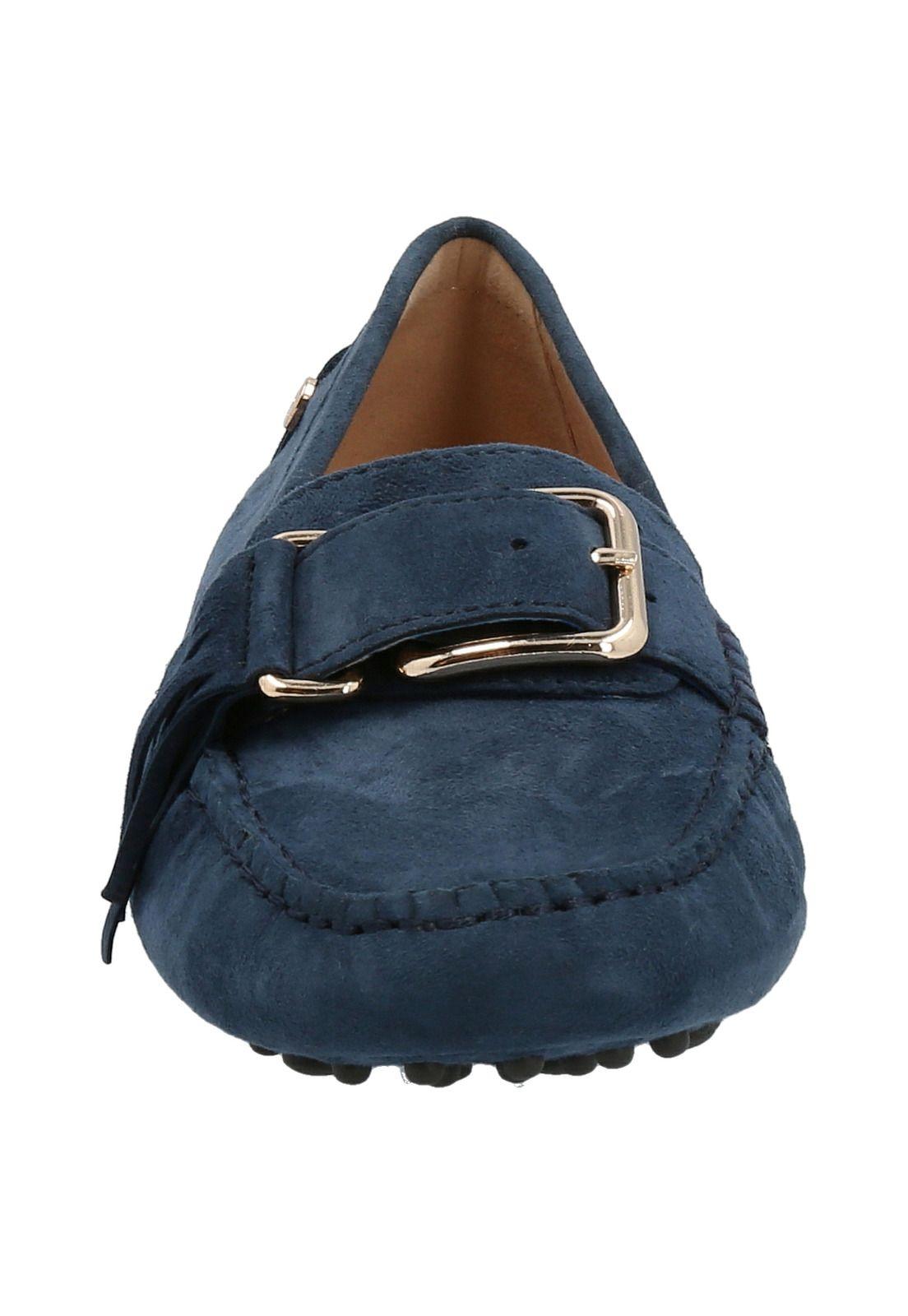 Mocasín Cuero Mujer Ruby Azul-2