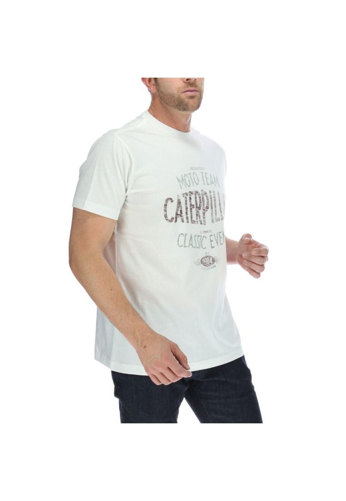 Polera Mc Hombre Moto Team Tee Crema-3