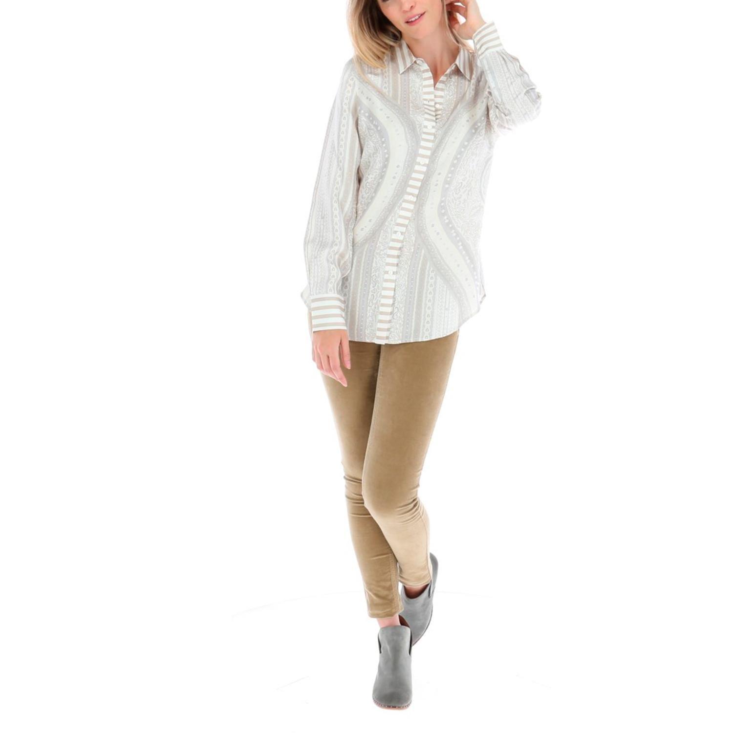 Blusa Paisley Rockford Beige-4