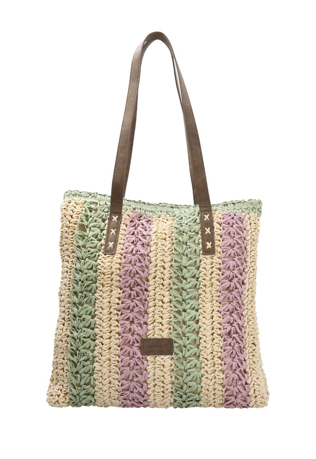 Cartera Beige Beach Tote Mujer-0