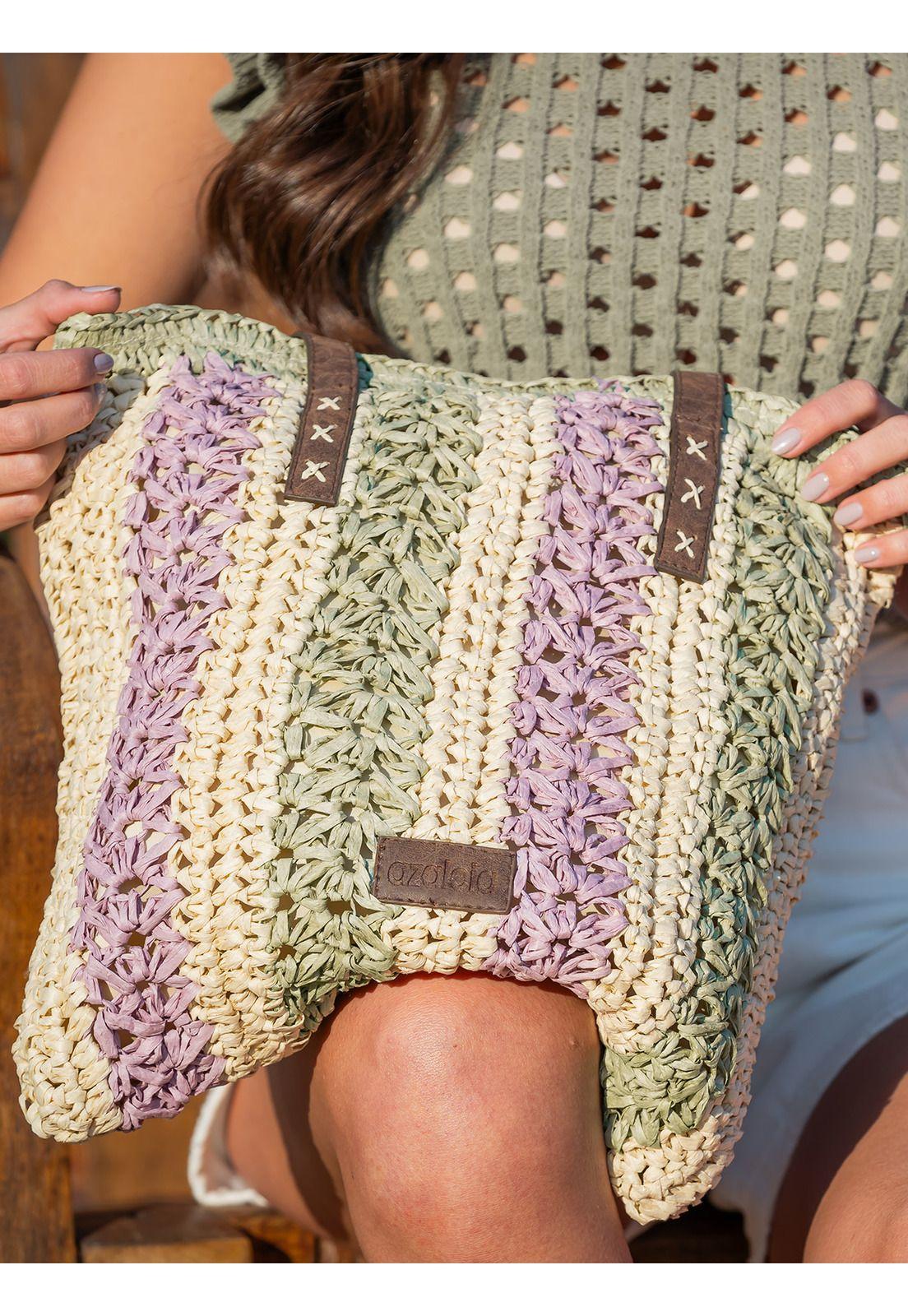 Cartera Beige Beach Tote Mujer-1