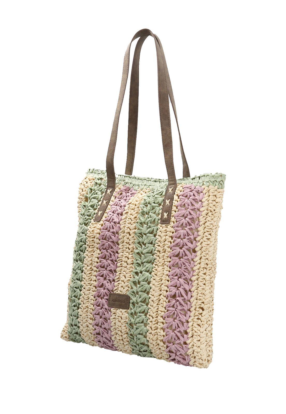 Cartera Beige Beach Tote Mujer-2