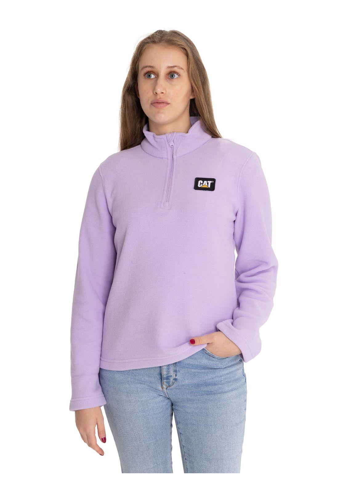 Polar Mujer Microfleece Quarter Zip Lila-0