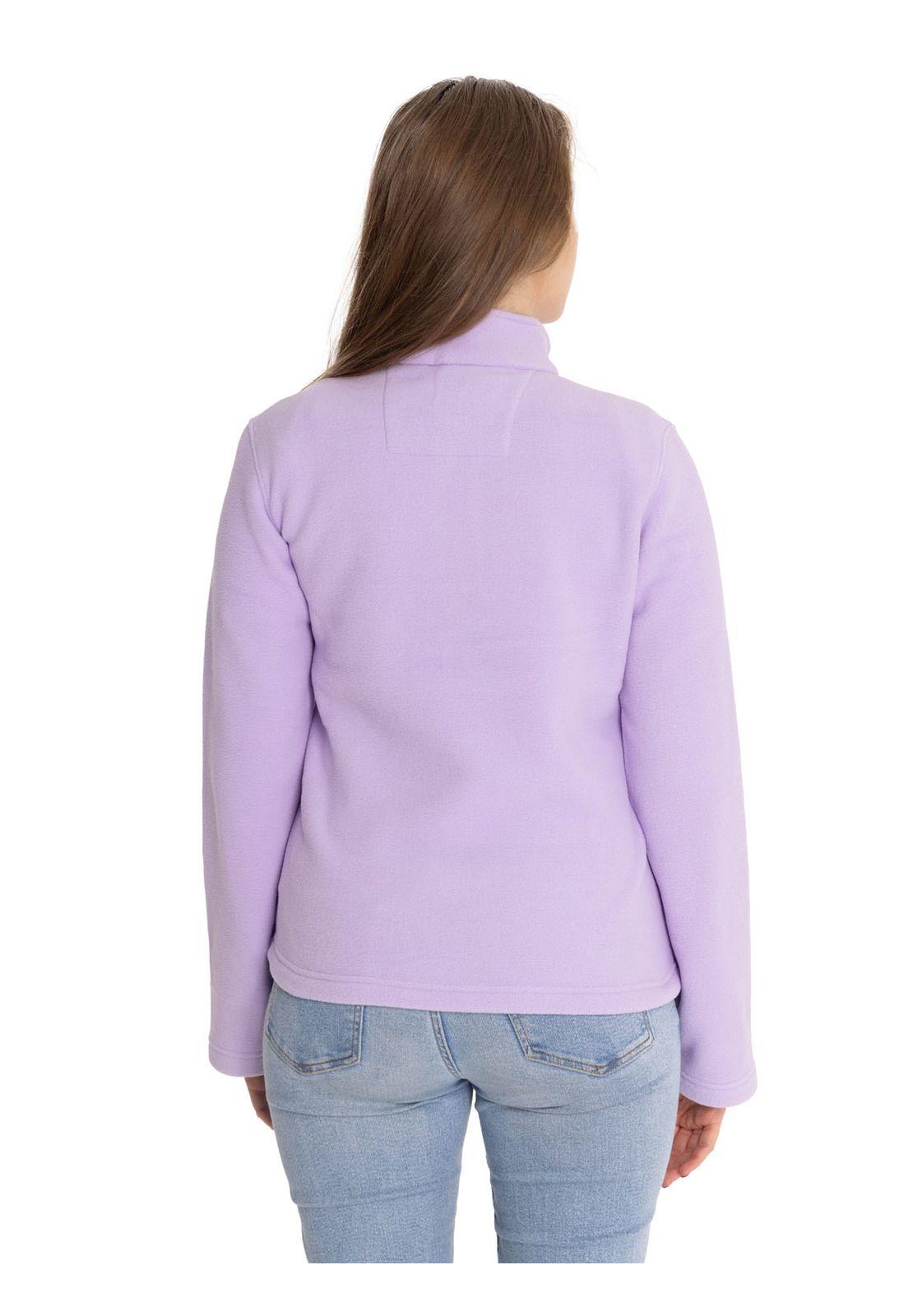 Polar Mujer Microfleece Quarter Zip Lila-1