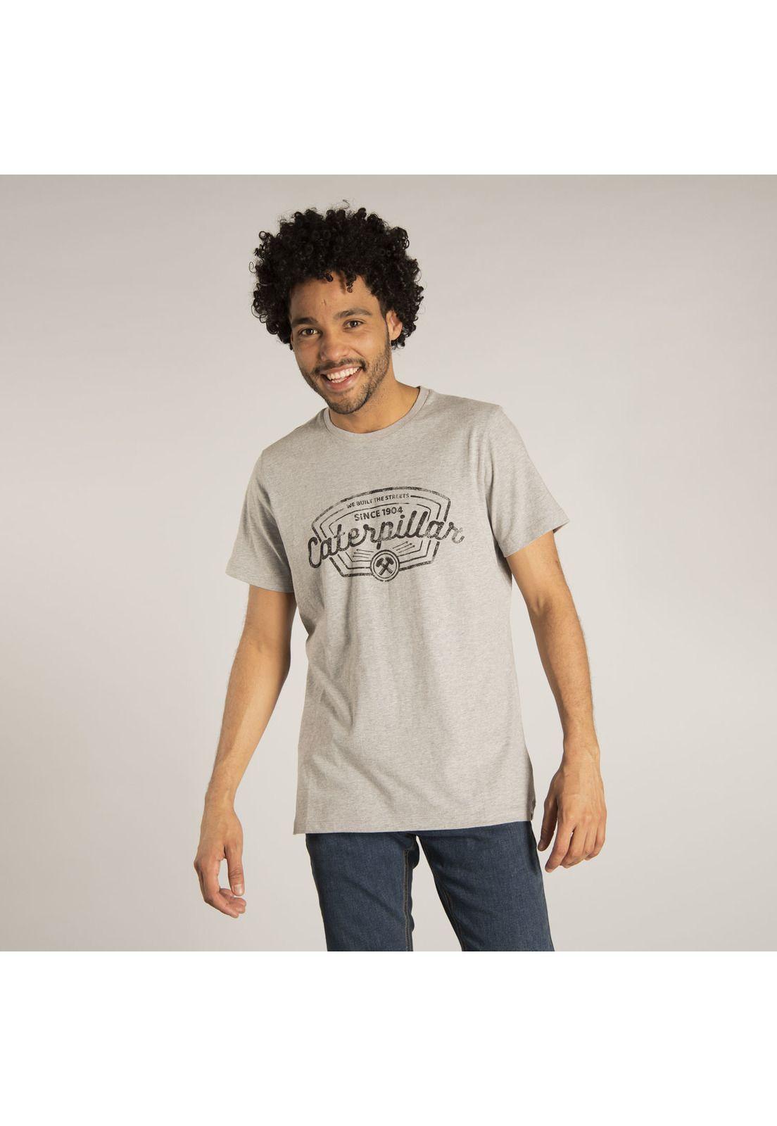 Polera M/C Hombre Built The Streets Te Gris-0