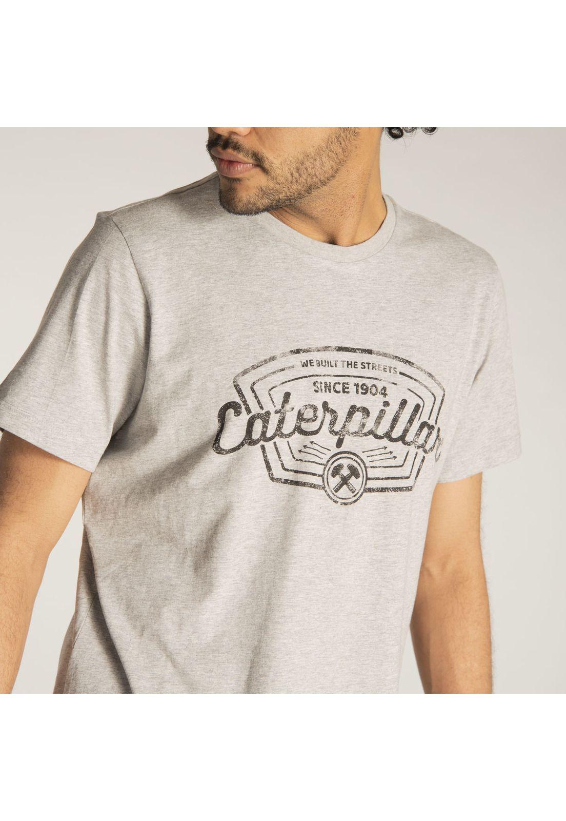 Polera M/C Hombre Built The Streets Te Gris-4