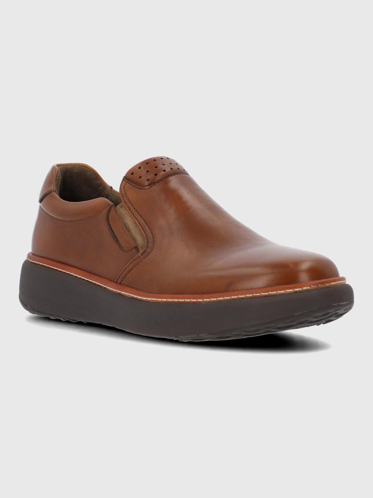 Slip On Cuero Hombre Lite G Café-0