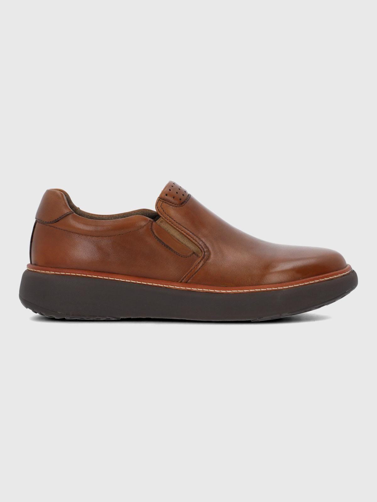 Slip On Cuero Hombre Lite G Café-1
