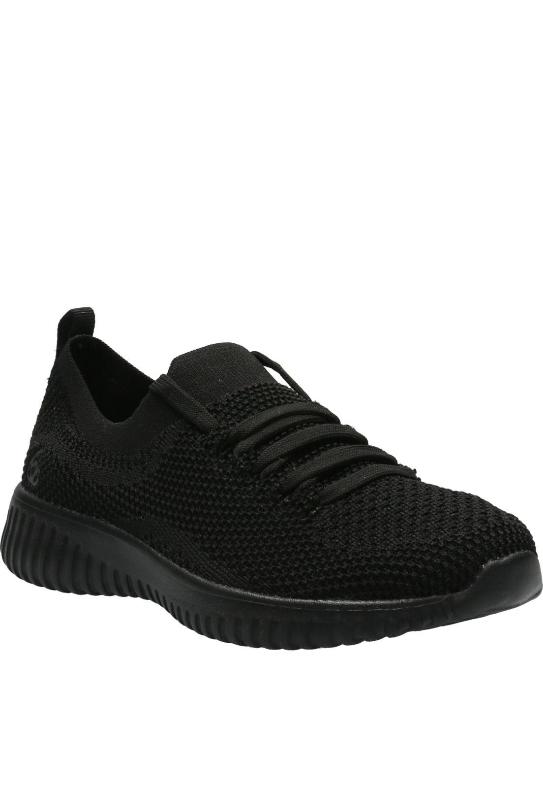 Zapatilla de Mujer Flora Negro-0