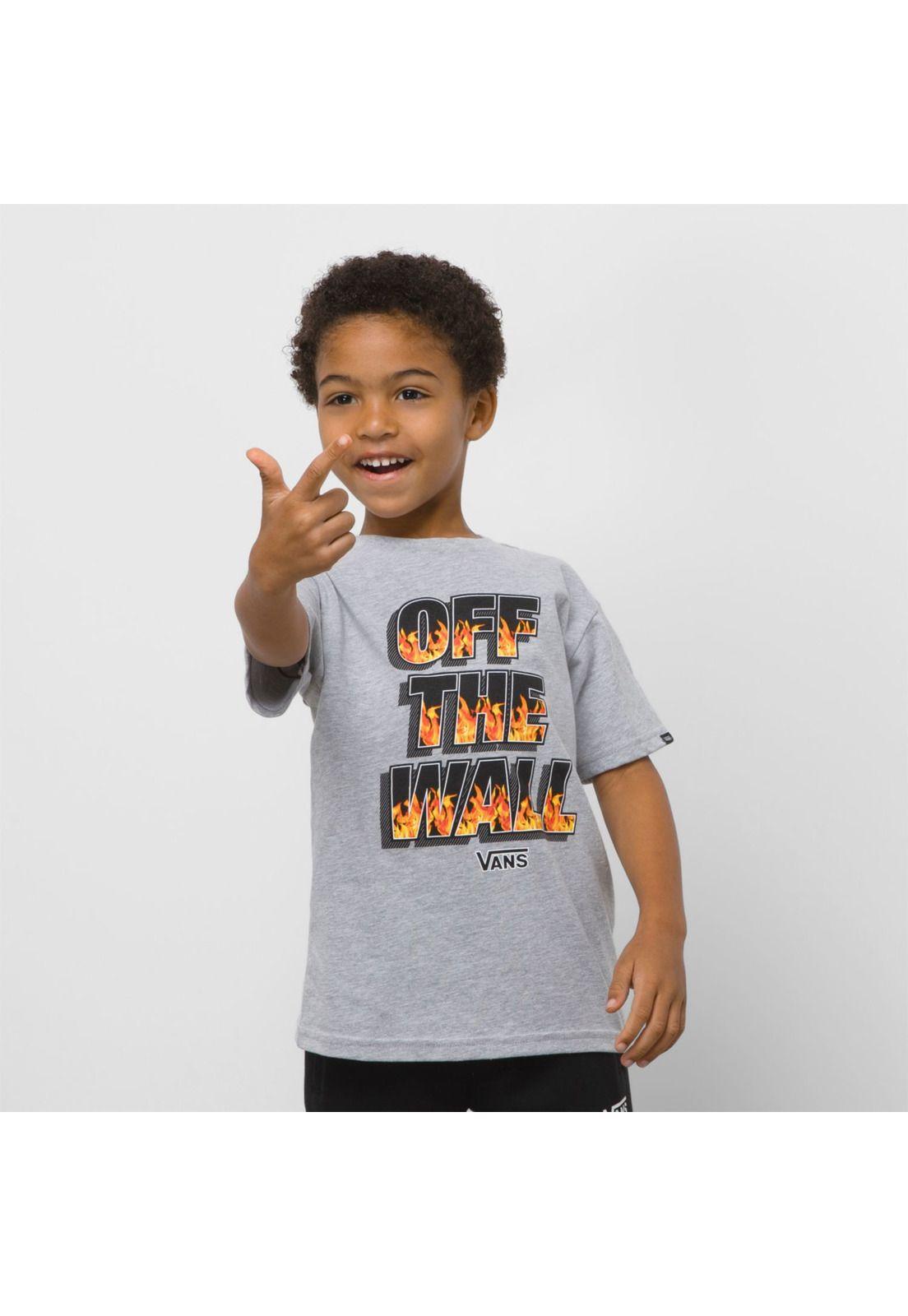 Polera M/C Niño Digi Flames Ss Athletic Heather-0