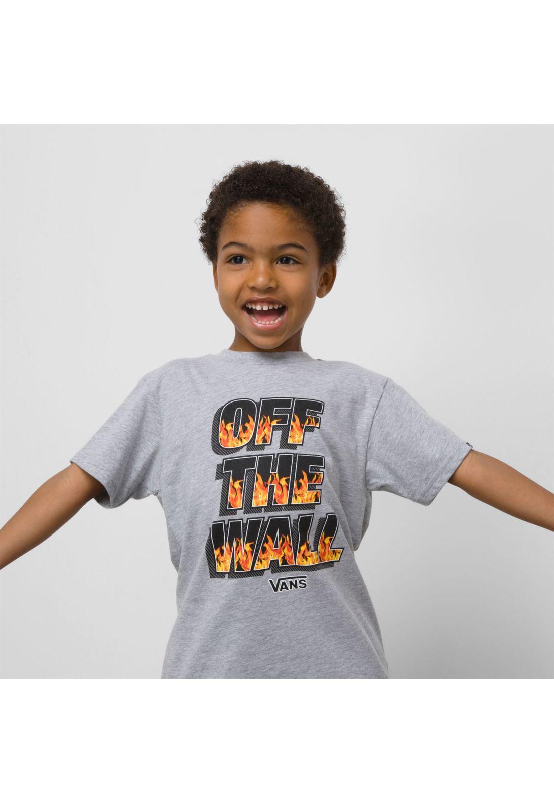 Polera M/C Niño Digi Flames Ss Athletic Heather-1