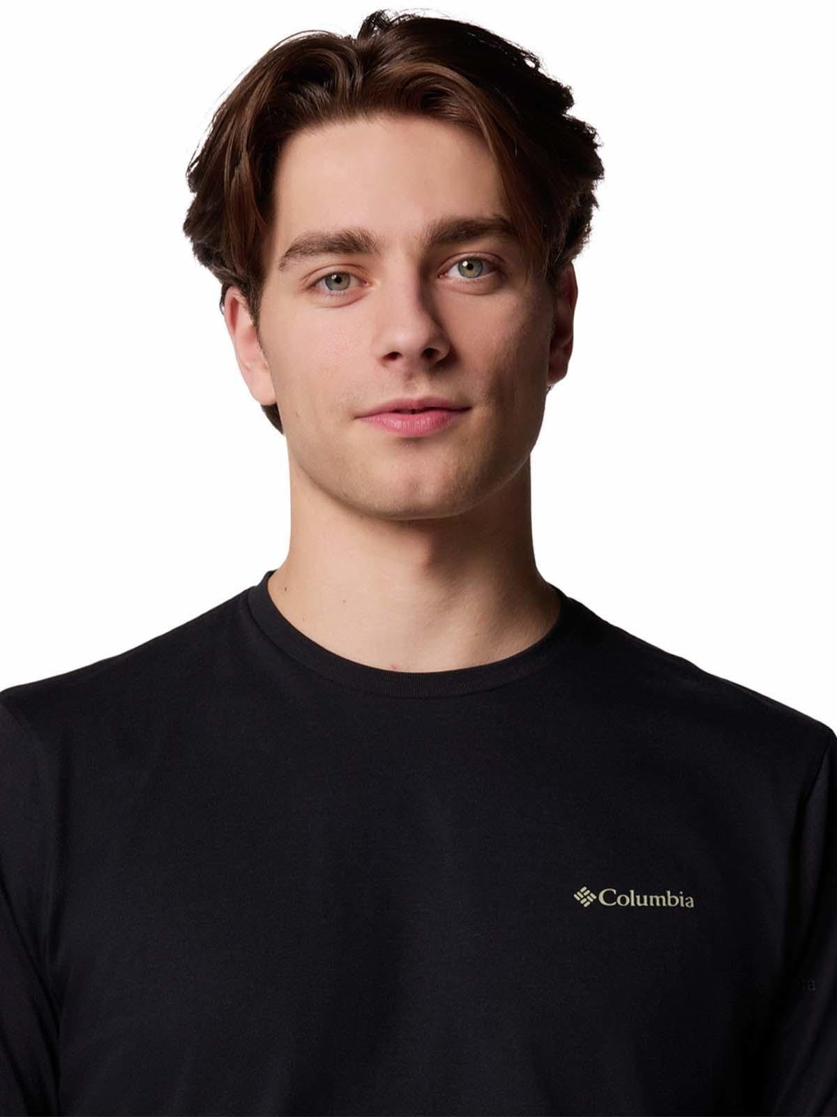 Polera Manga Corta Hombre North Cascades Negro-1