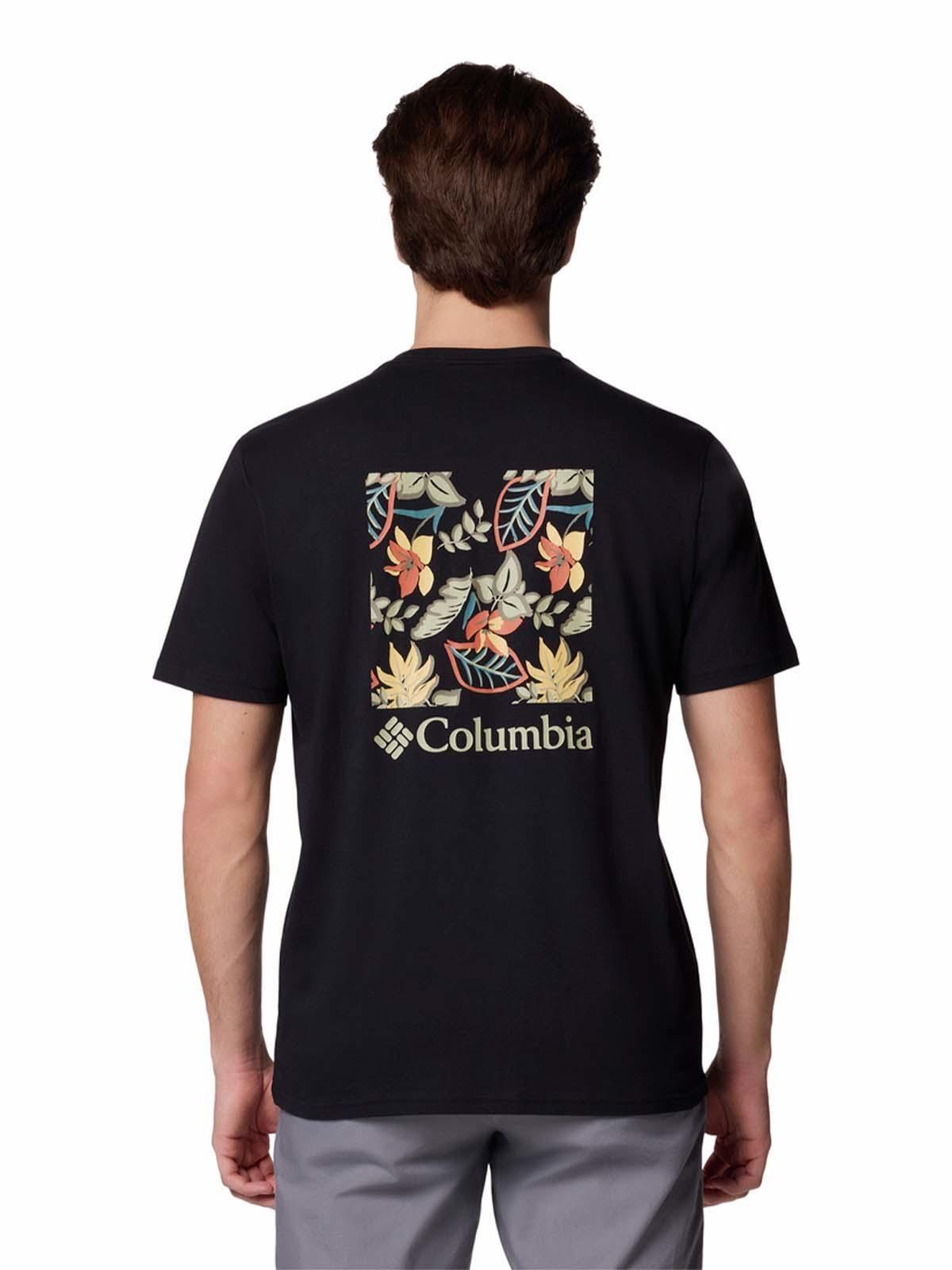 Polera Manga Corta Hombre North Cascades Negro-3