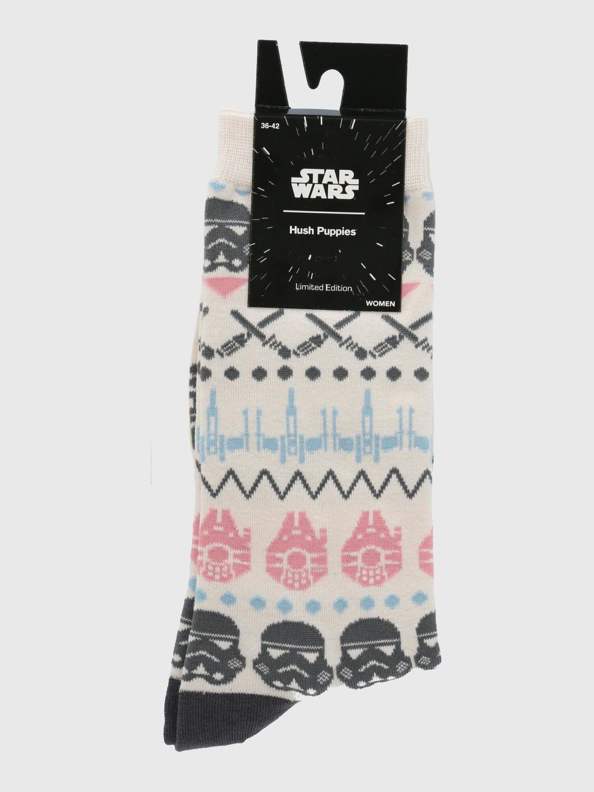 Calcetin Algodón Mujer Star Wars Beige/Crudo-2