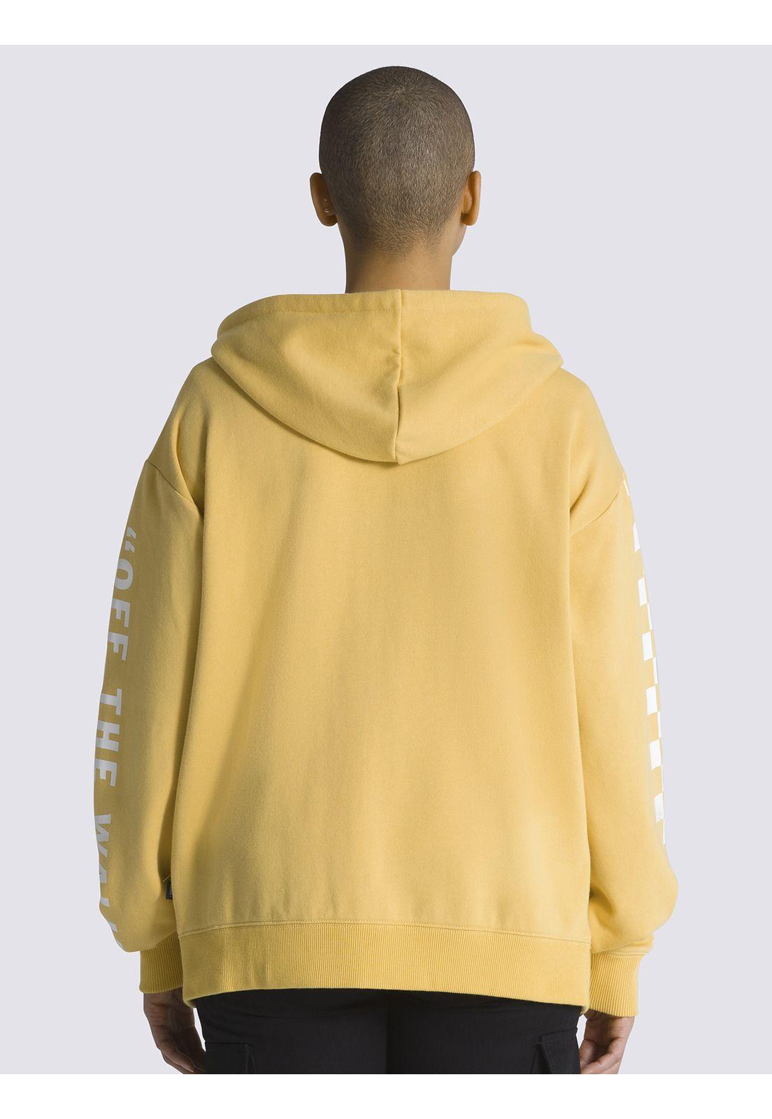 Polerón Con Gorro Extra Fun Hoodie Amarillo Mujer-1