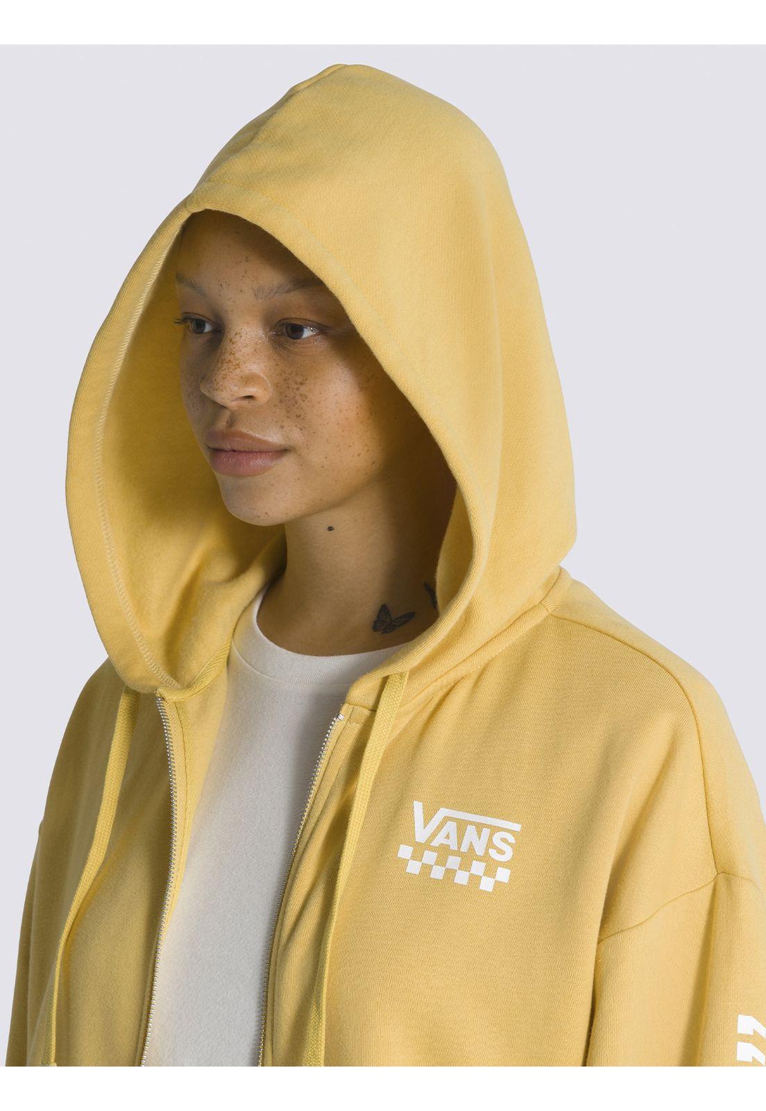 Polerón Con Gorro Extra Fun Hoodie Amarillo Mujer-4