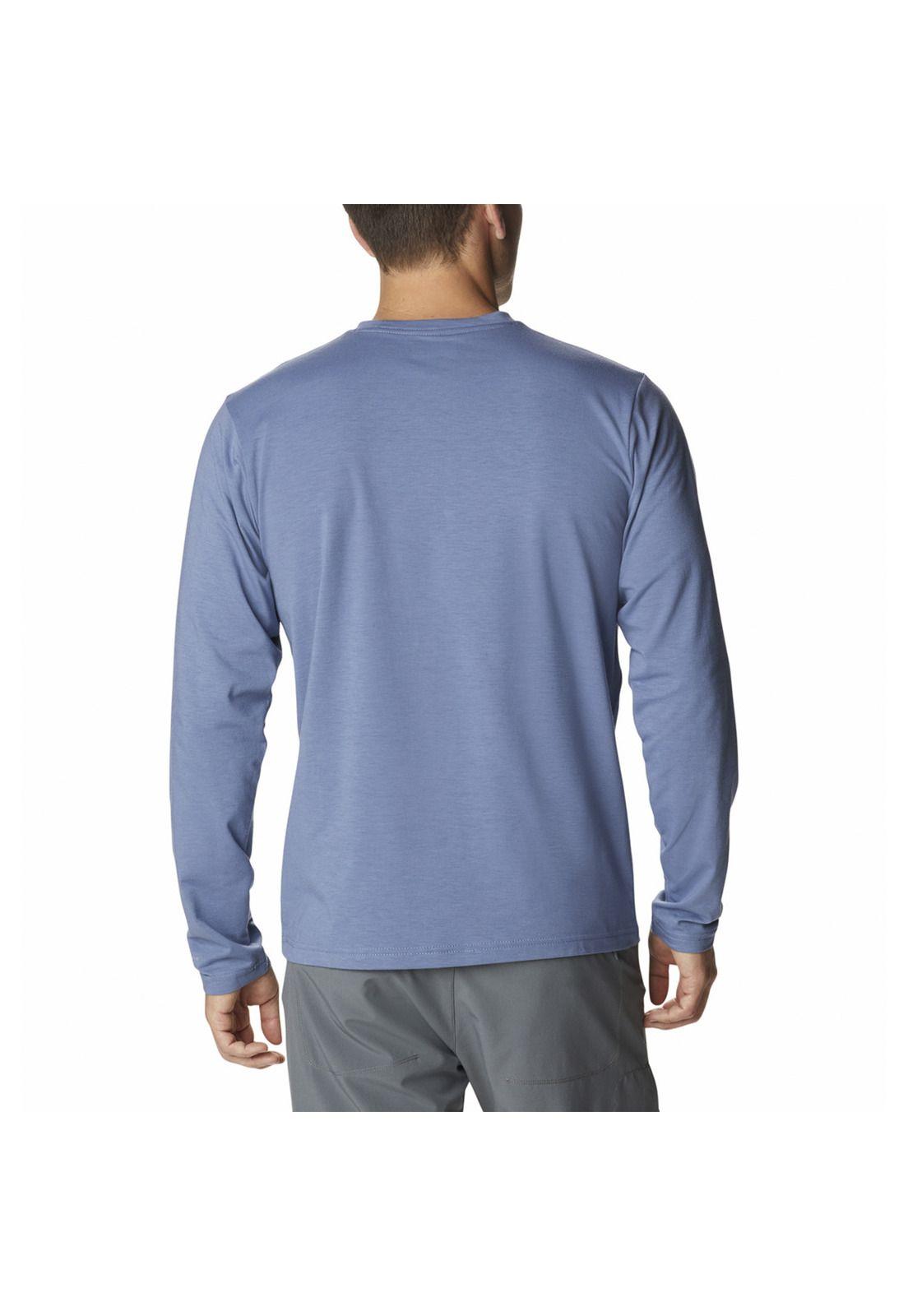 Polera M/L Hombre Sun Trek Graphic Azul-2