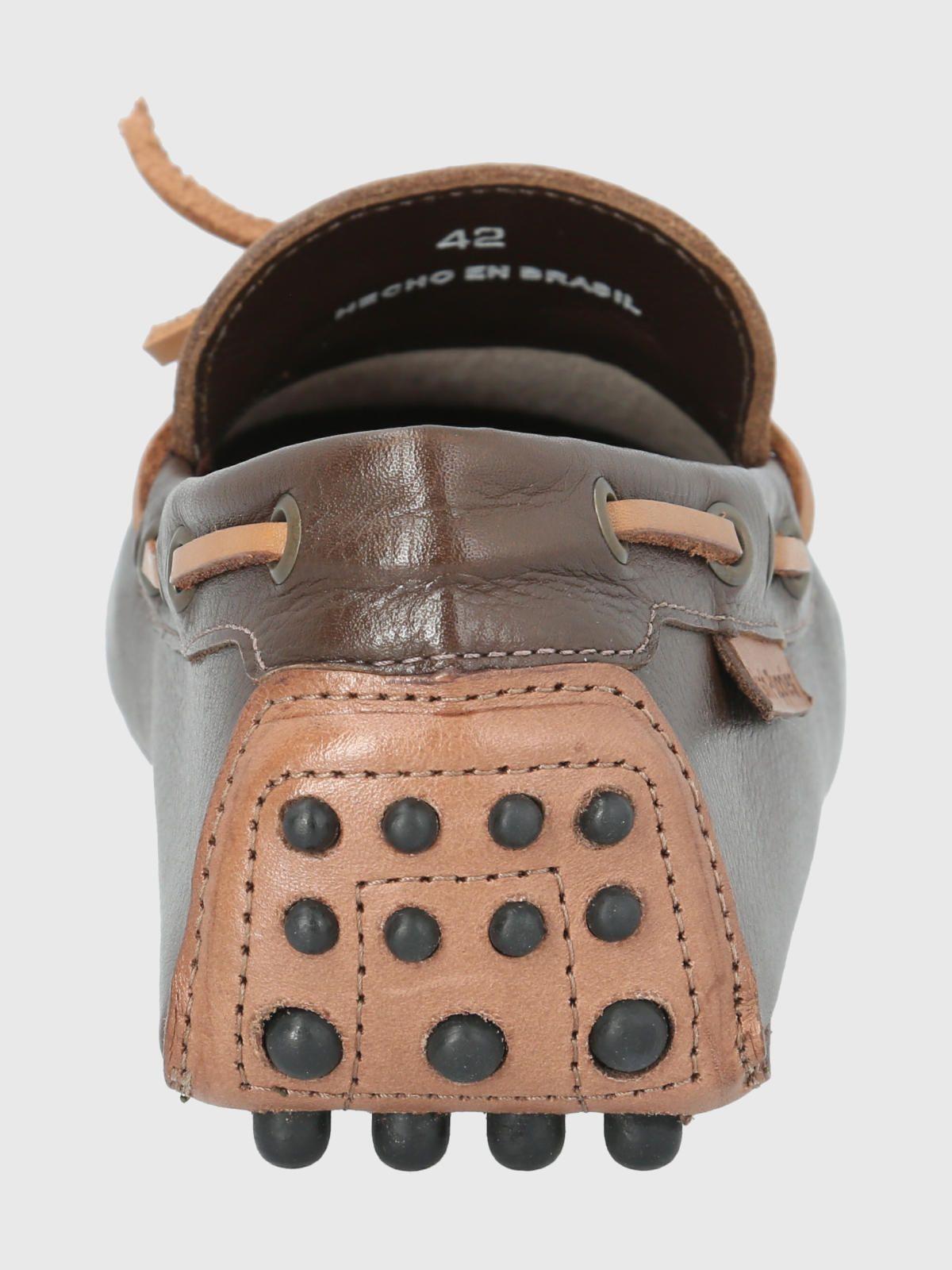 Mocasín Cuero Café Oscuro Hombre Oley -5