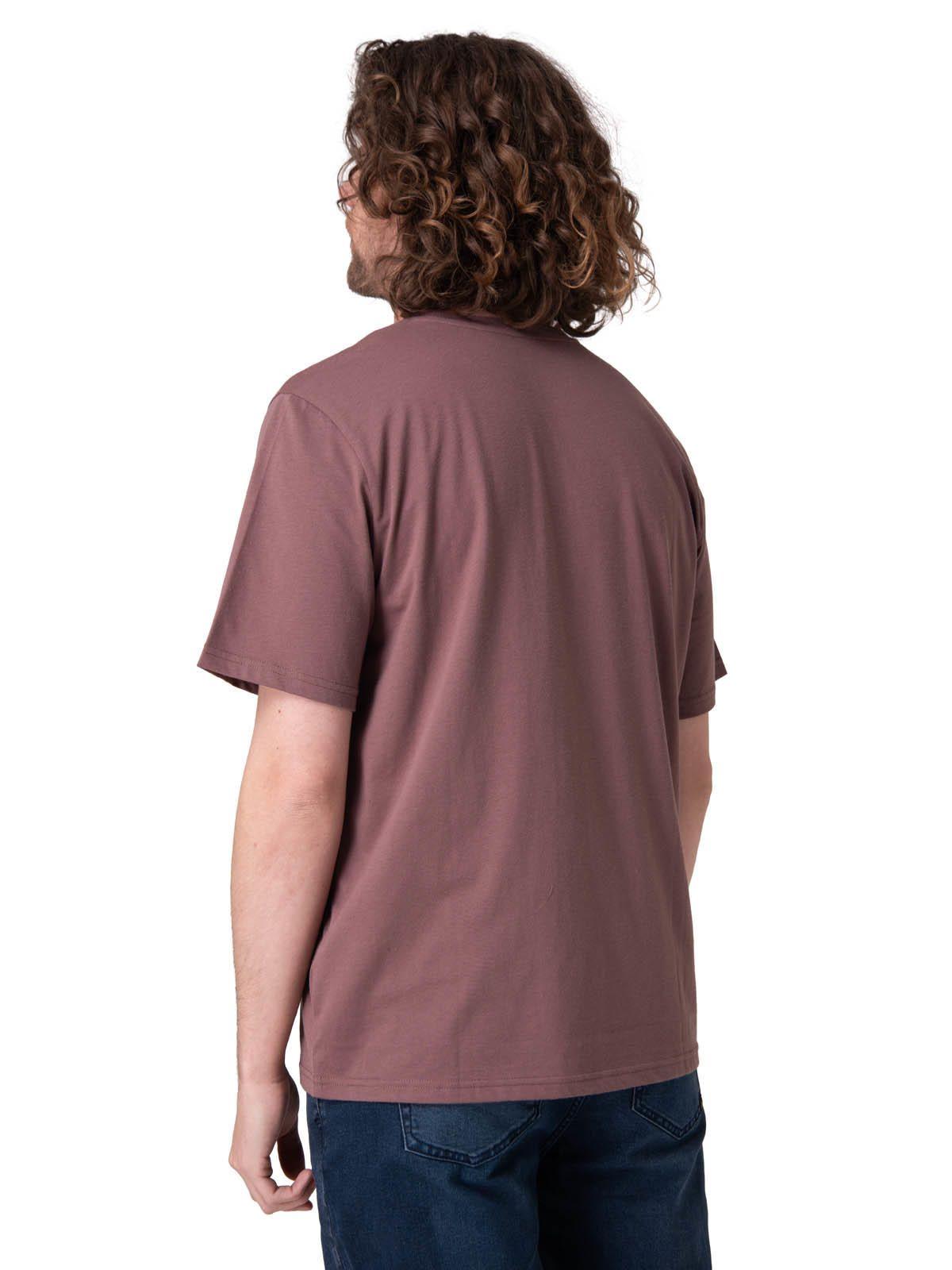Polera Manga Corta Caterpillar Logo Tee Hombre Café-3