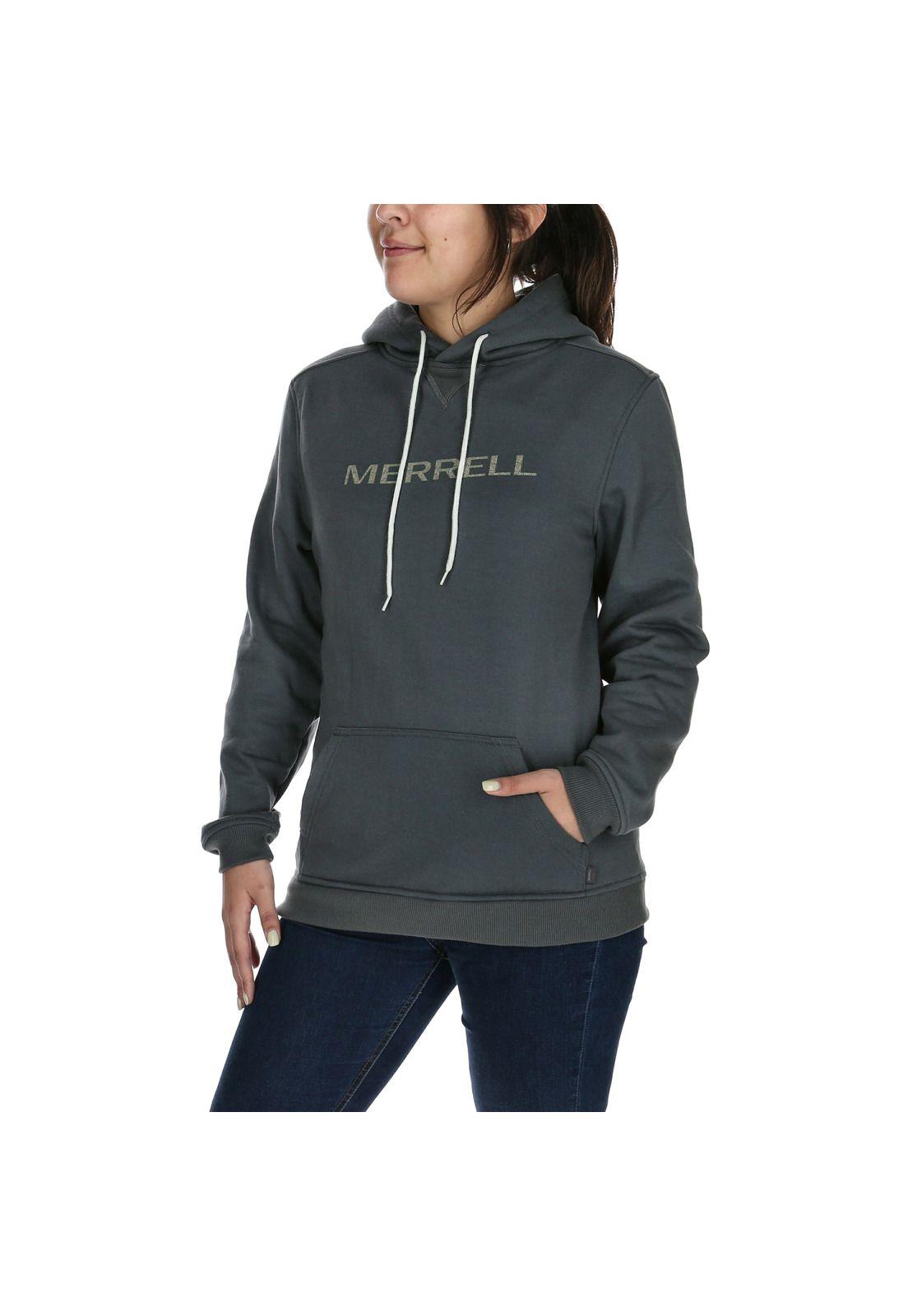 Polerón Mujer Wild Hoodie Gris-1