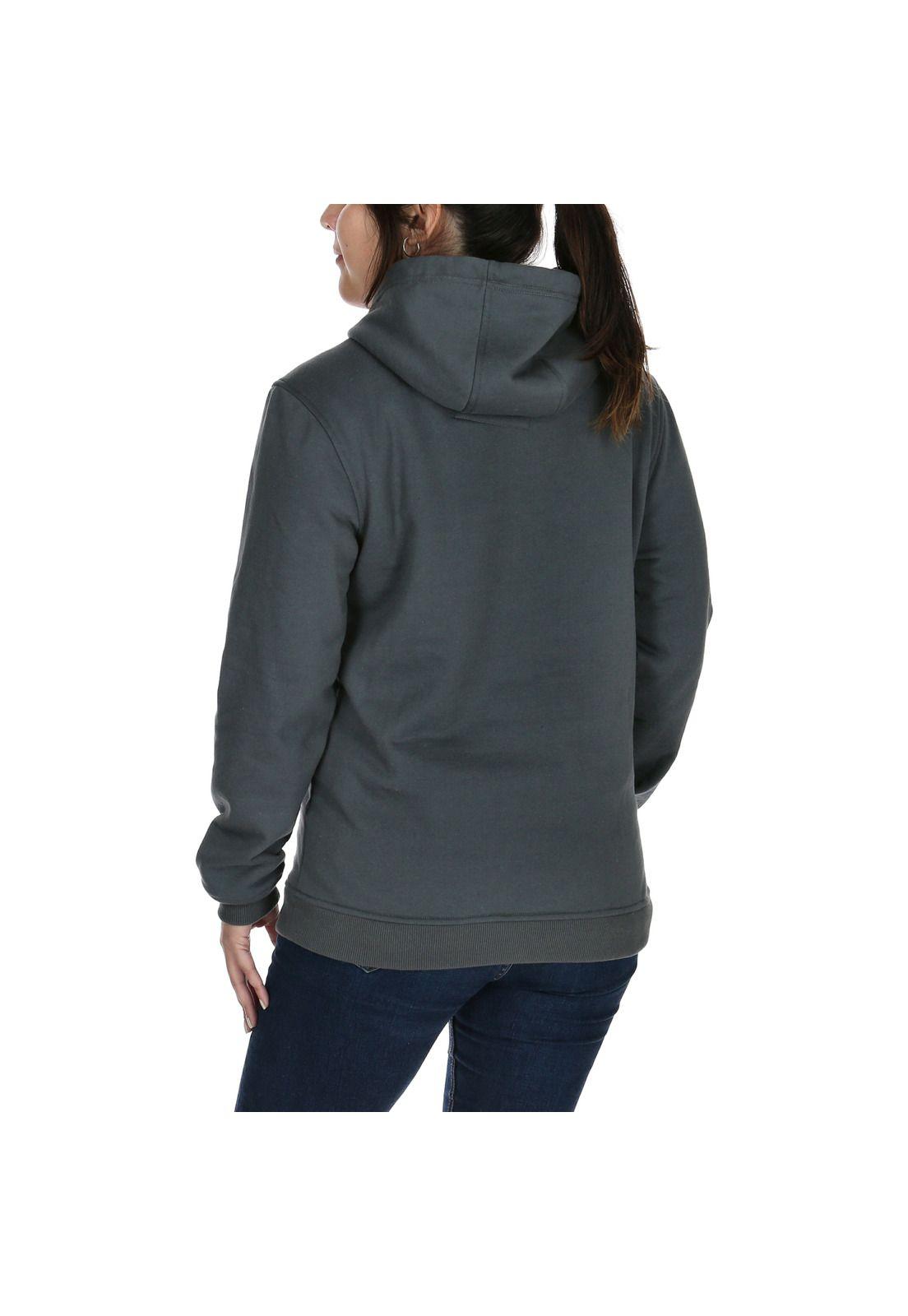 Polerón Mujer Wild Hoodie Gris-2