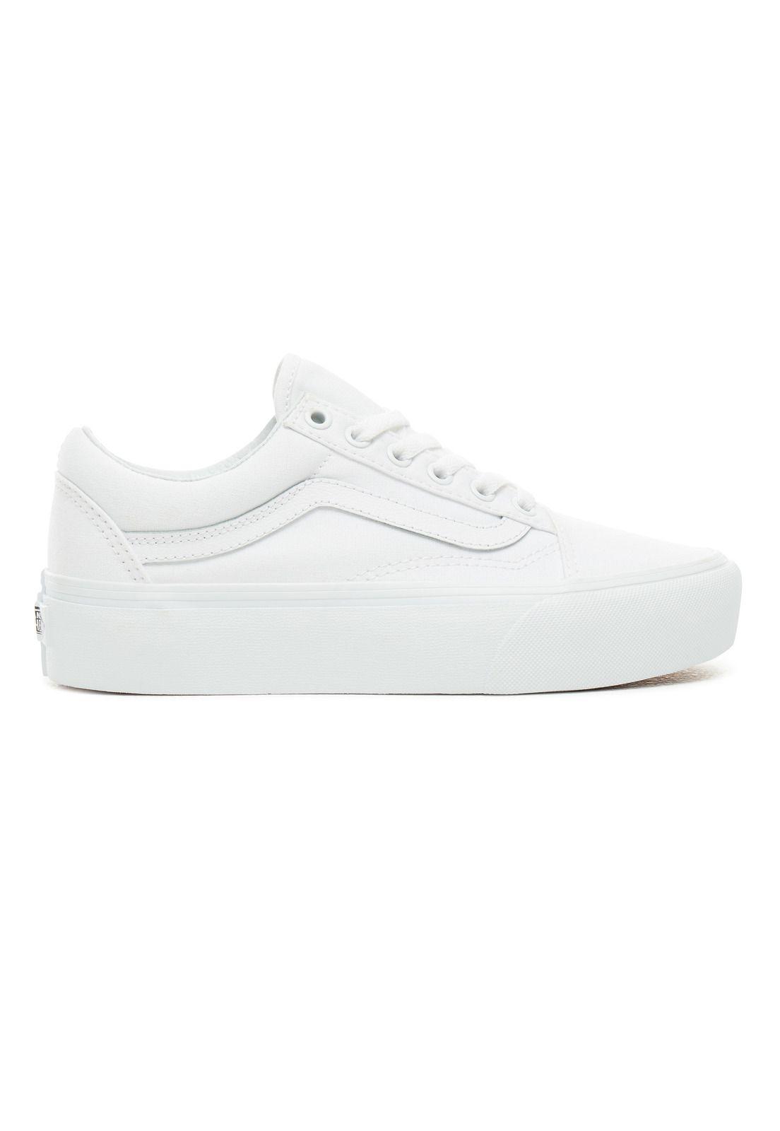 Zapatillas Unisex UA Old Skool Platform Blanca-0