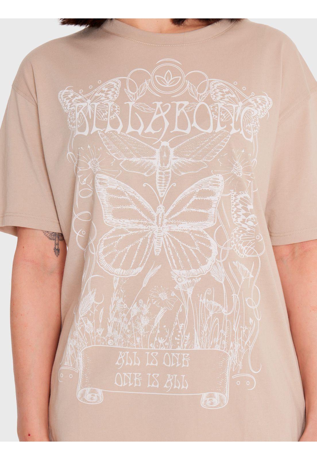 Polera Mujer Boyfriend Butterfly Beige-3