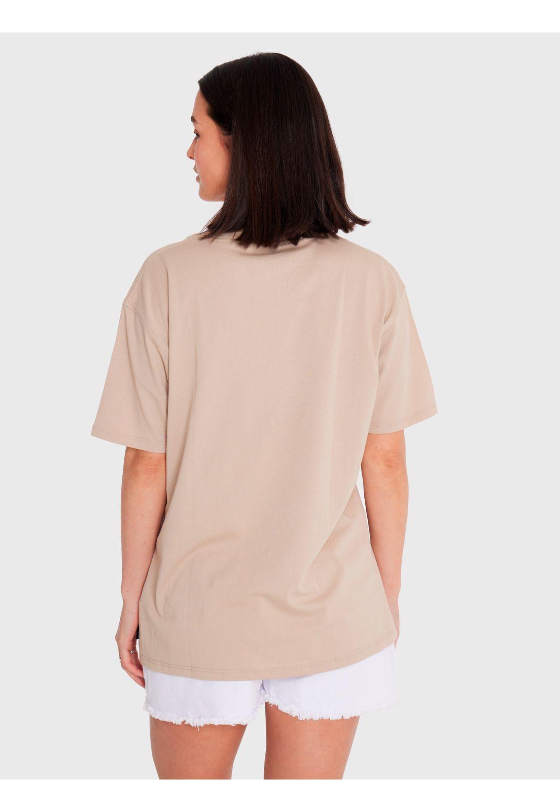 Polera Mujer Boyfriend Butterfly Beige-4