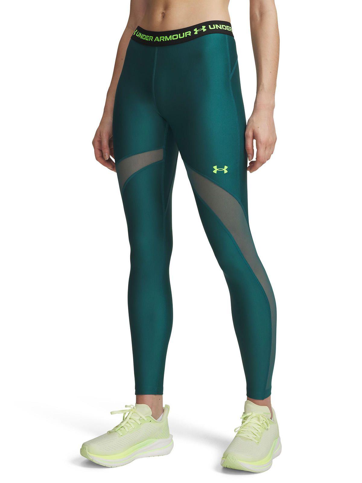 Calza Mujer Heatgear Mesh Leggings Verde-0