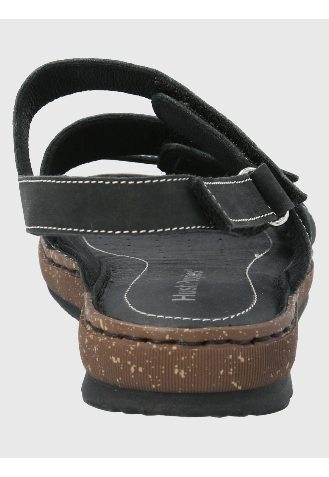 Sandalia Cuero Negro Mujer Apricot -6