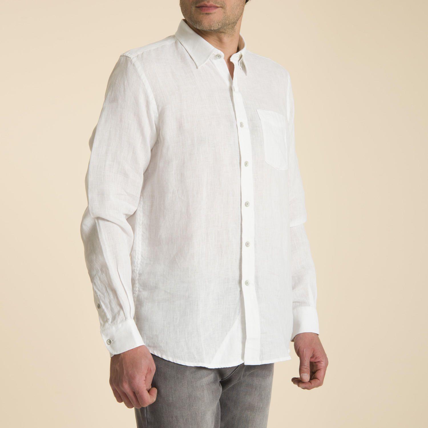 Camisa Lino Blanco Rockford-1