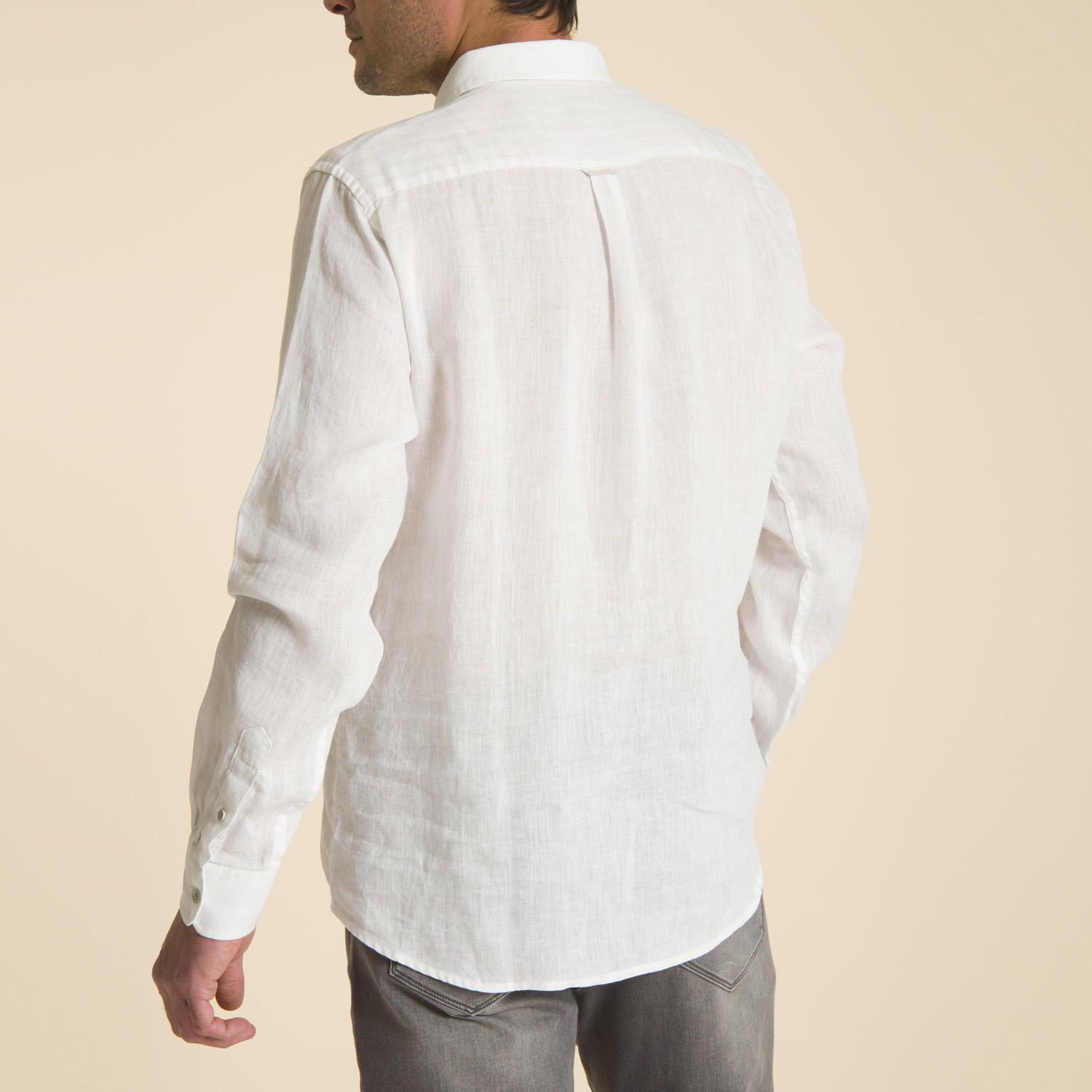 Camisa Lino Blanco Rockford-2