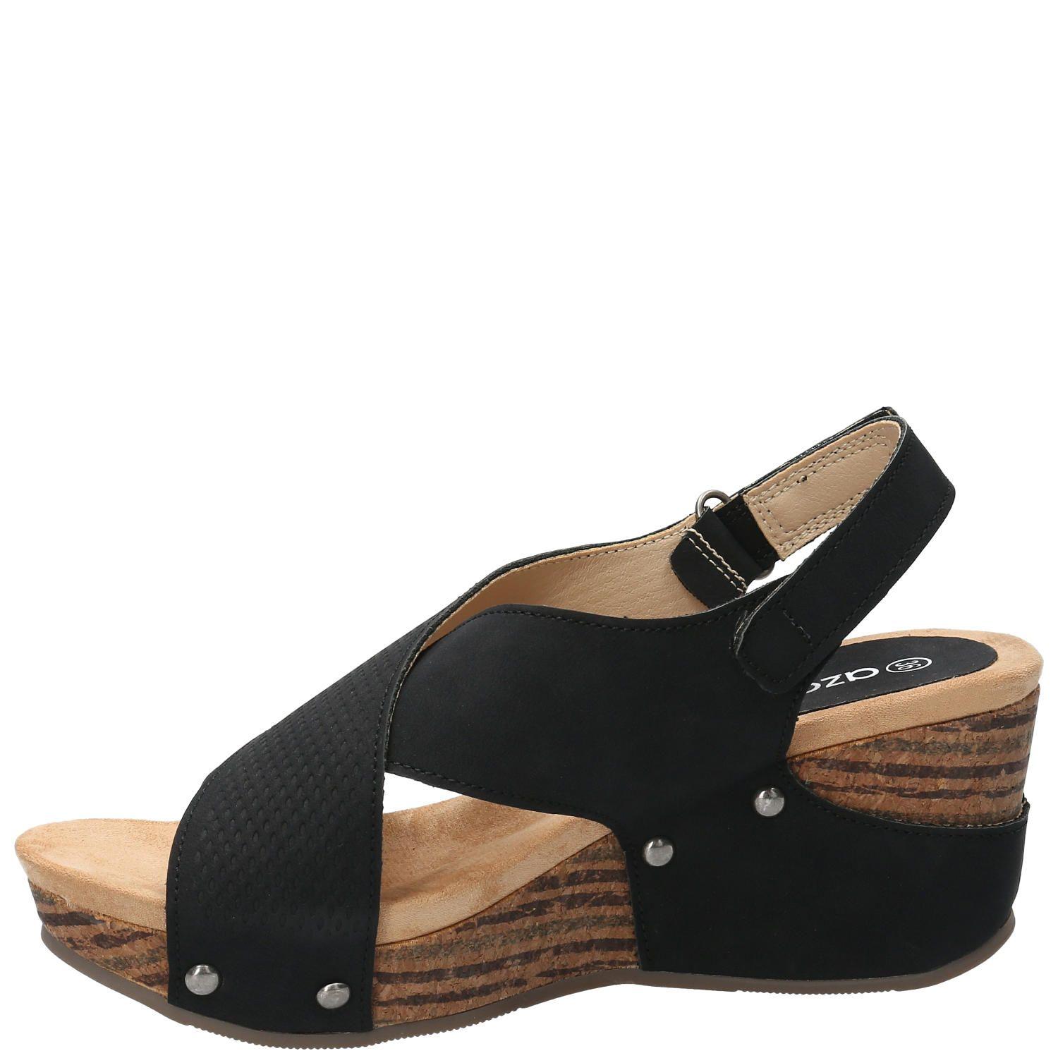 Sandalia Galeno Negro Mujer-5