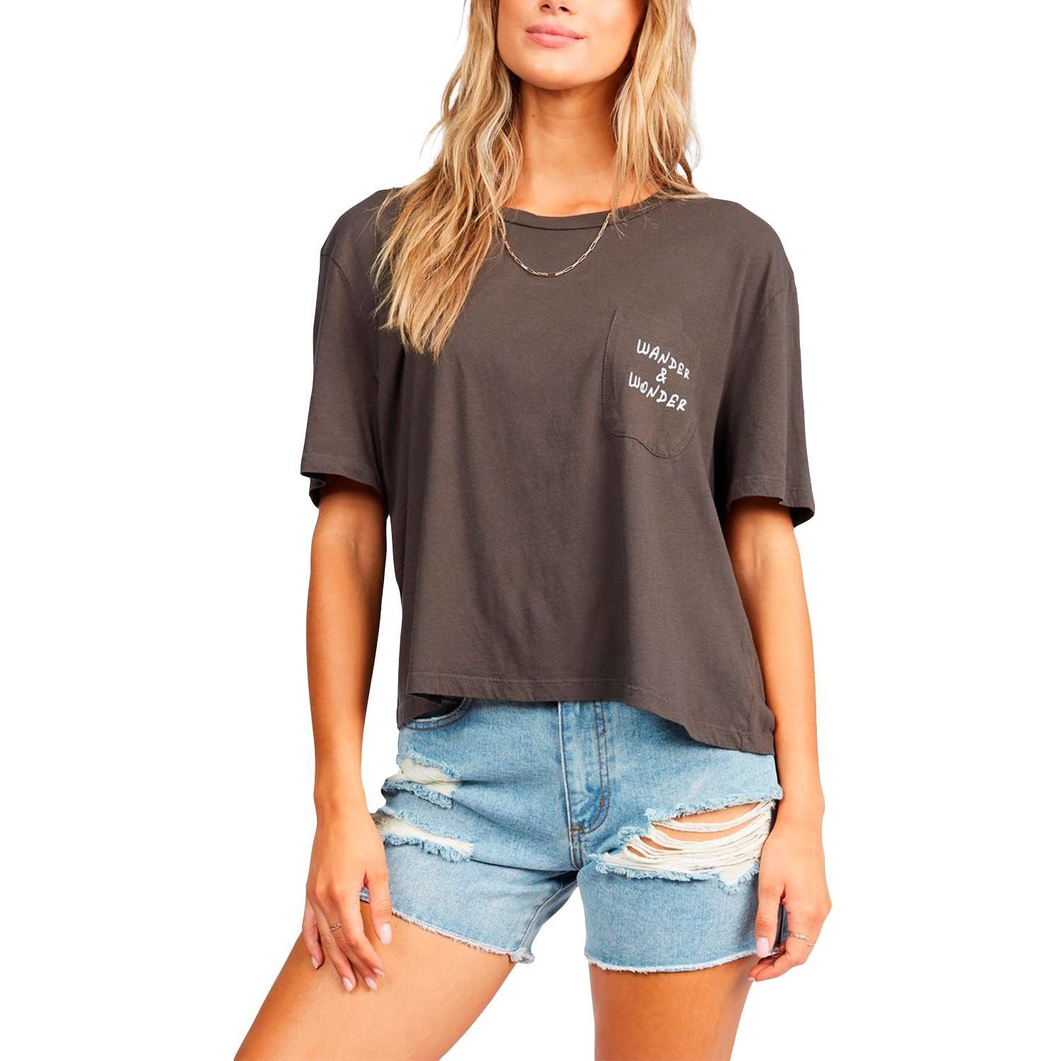 Polera M/C Mujer Wander And Wonder Negro-0