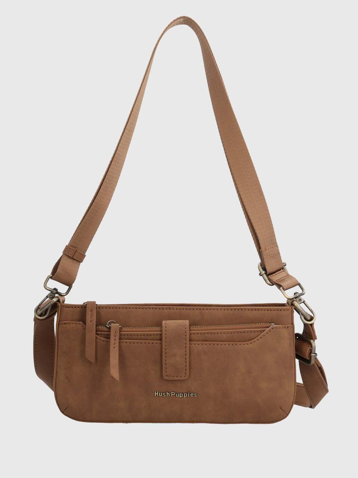 Cartera Ecocuero Mujer Drina Cross Café-3